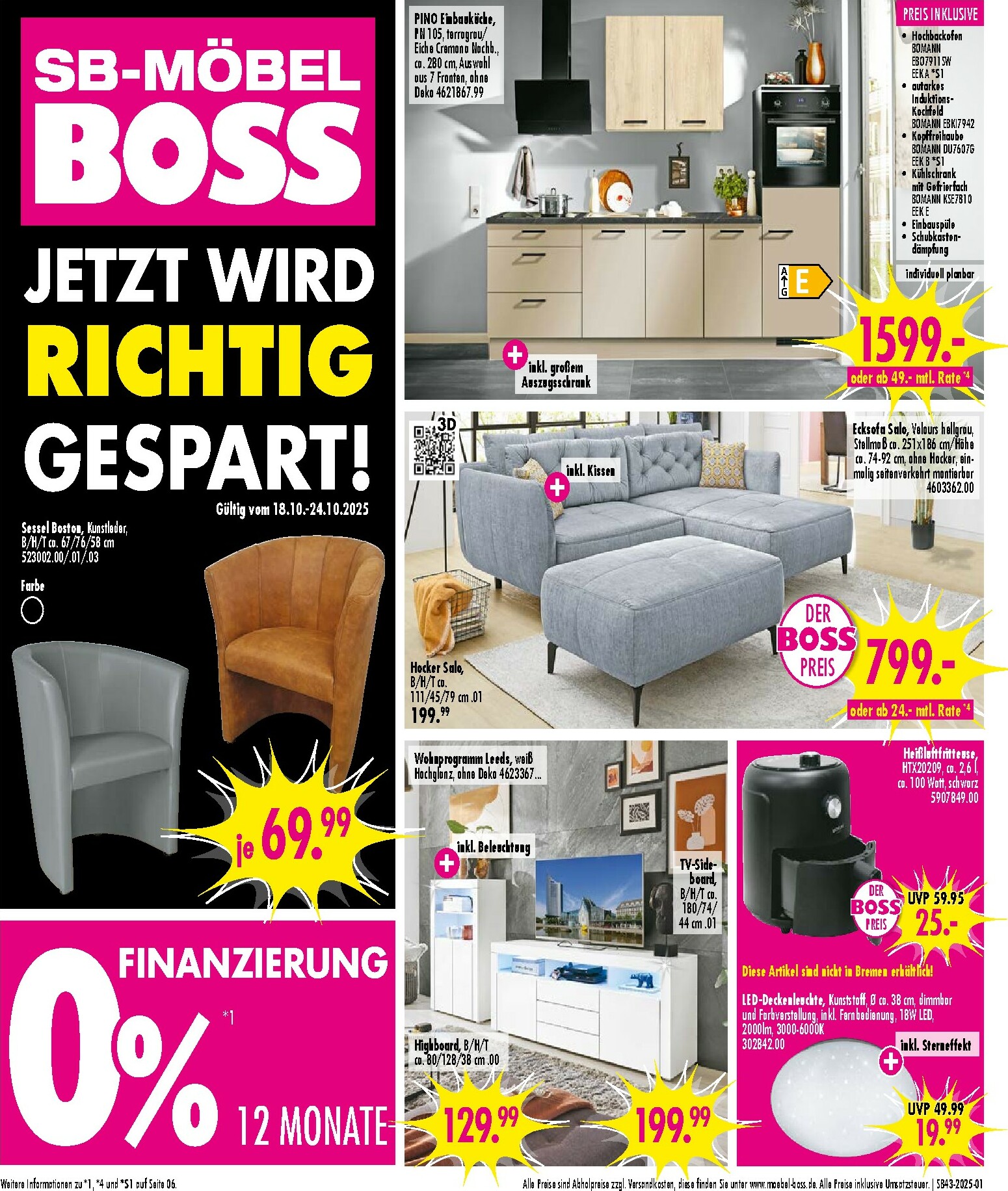 moebel-boss - SB Möbel BOSS-Prospekt gültig vom 18.10. bis 24.10.