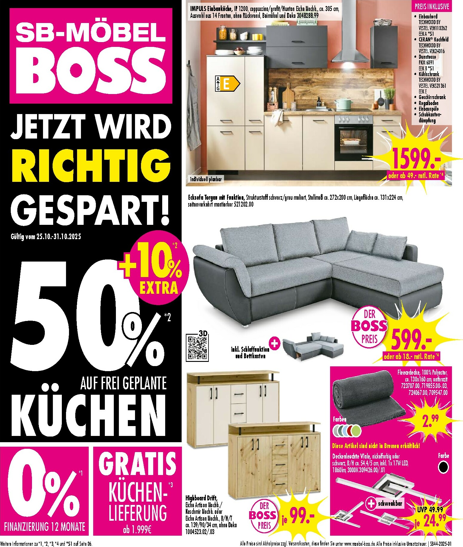 moebel-boss - SB Möbel BOSS-Prospekt gültig vom 25.10. bis 31.10.