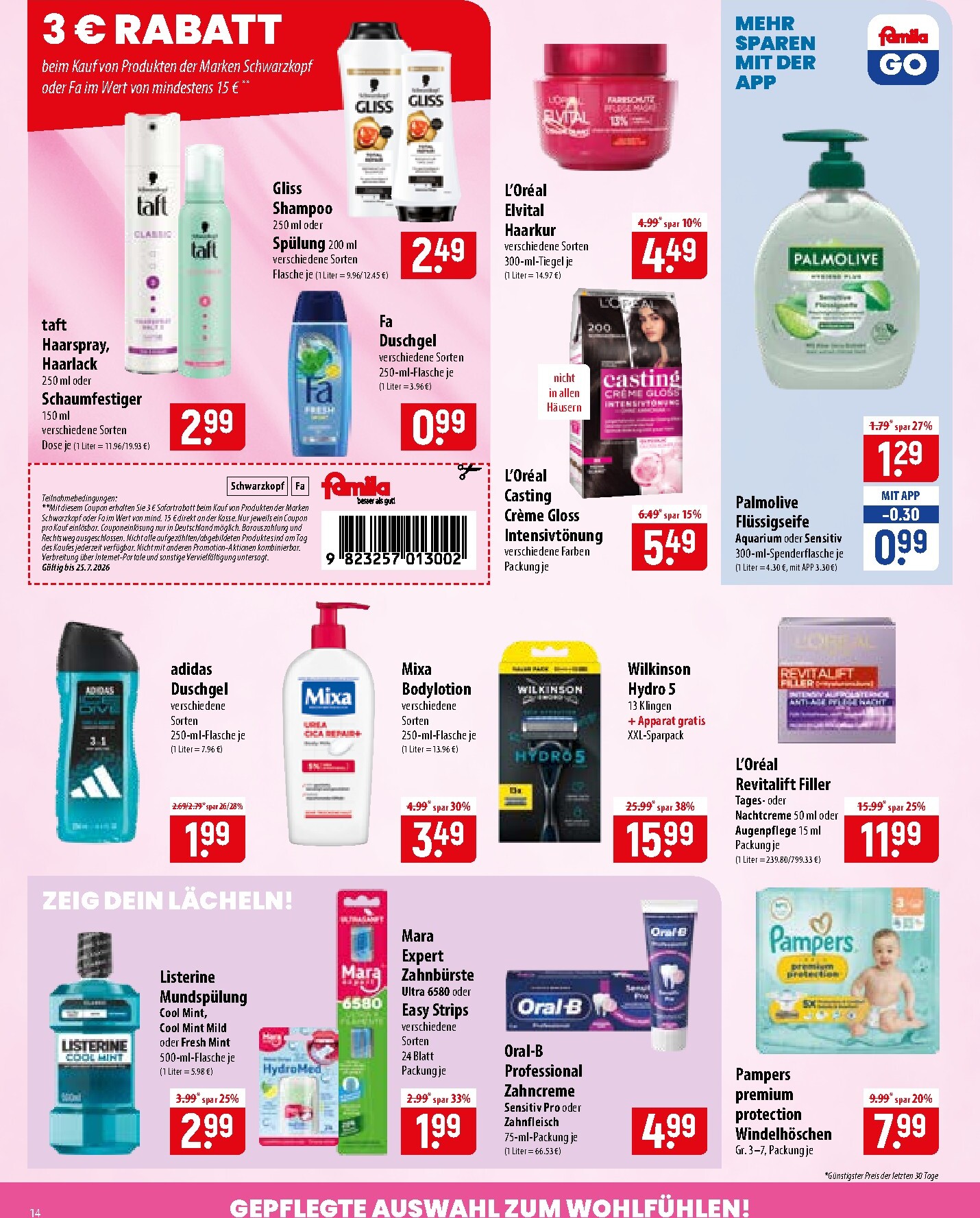 famila-nordost - Famila Nordost Prospekt nächste Woche – von Montag 20.07.2026 bis Samstag 25.07.2026 - page: 14