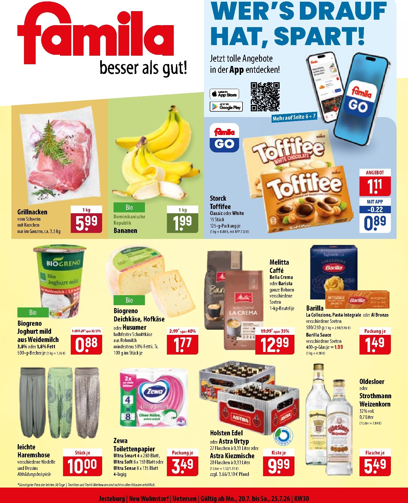 famila-nordost - Famila Nordost Prospekt nächste Woche – von Montag 20.07.2026 bis Samstag 25.07.2026