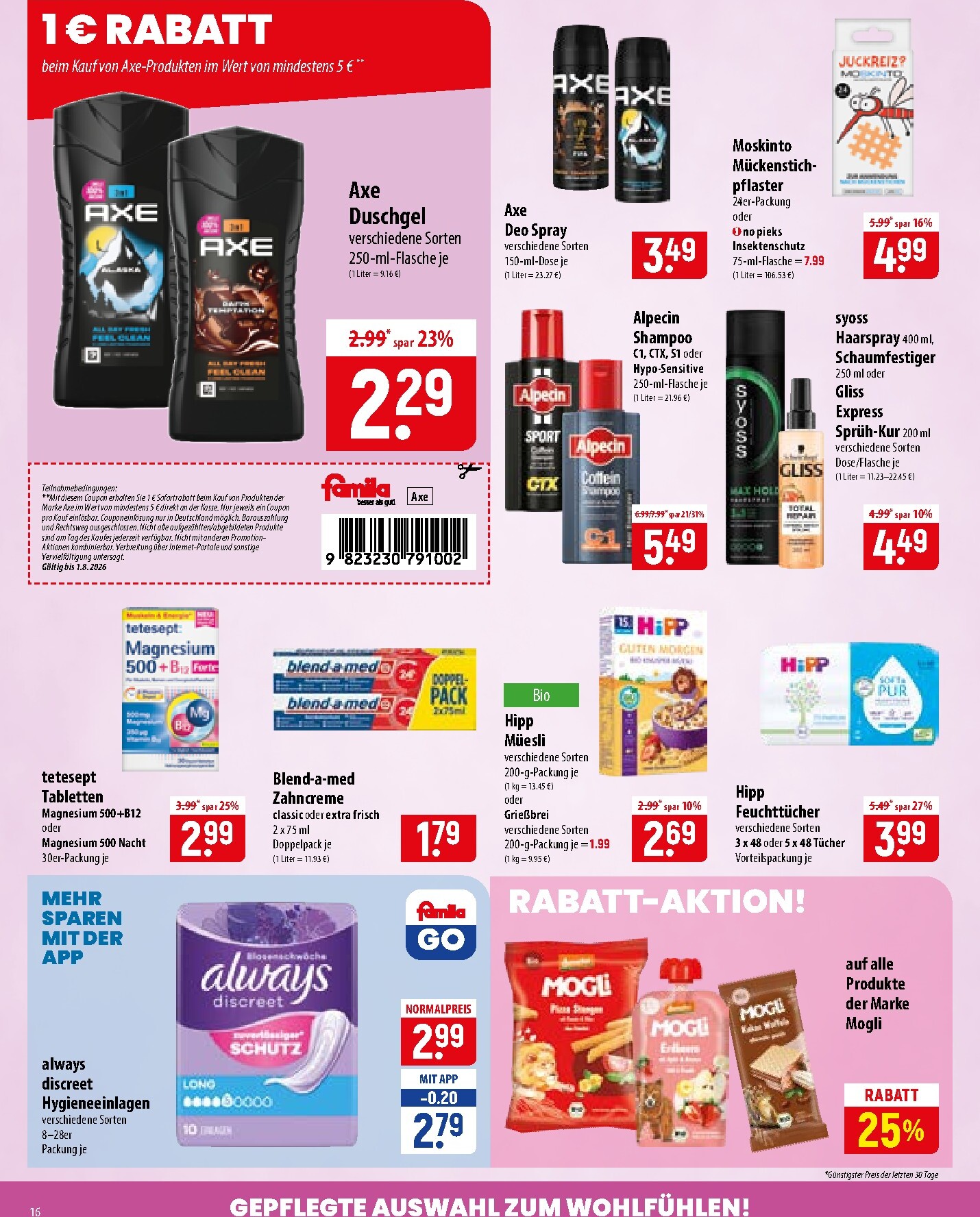famila-nordost - Famila Nordost Prospekt nächste Woche – von Montag 27.07.2026 bis Samstag 01.08.2026 - page: 16