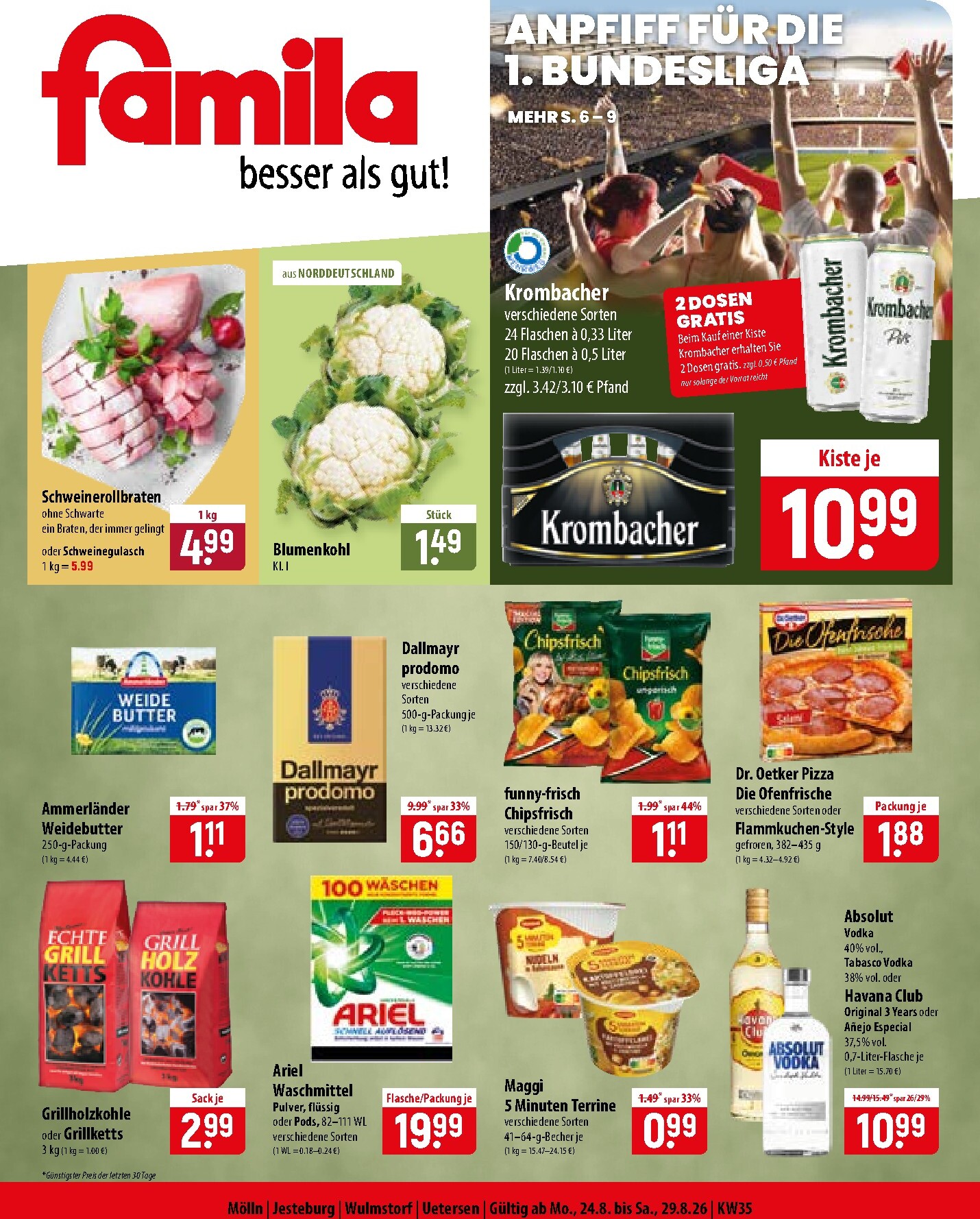 famila-nordost - Famila Nordost Prospekt nächste Woche – von Montag 24.08.2026 bis Samstag 29.08.2026