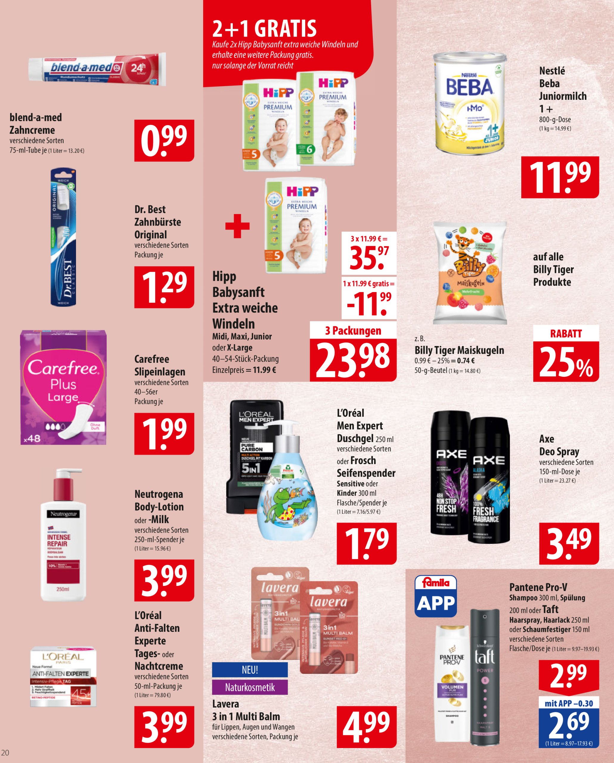 famila-nordost - Famila Nordost-Prospekt gültig von 24.03. bis 29.03. - page: 20