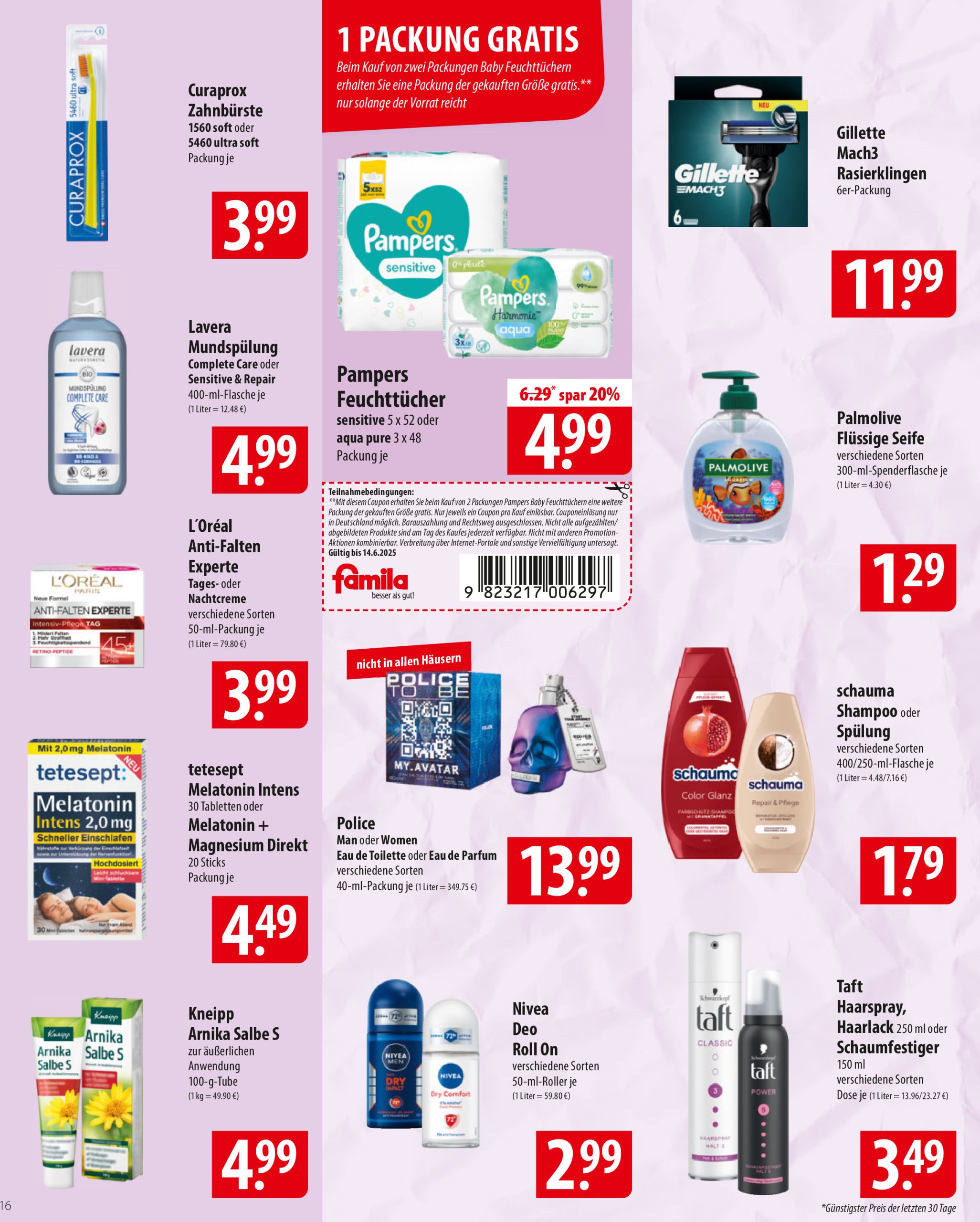 famila-nordost - Famila Nordost-Prospekt gültig vom 09.06. bis 14.06. - page: 16