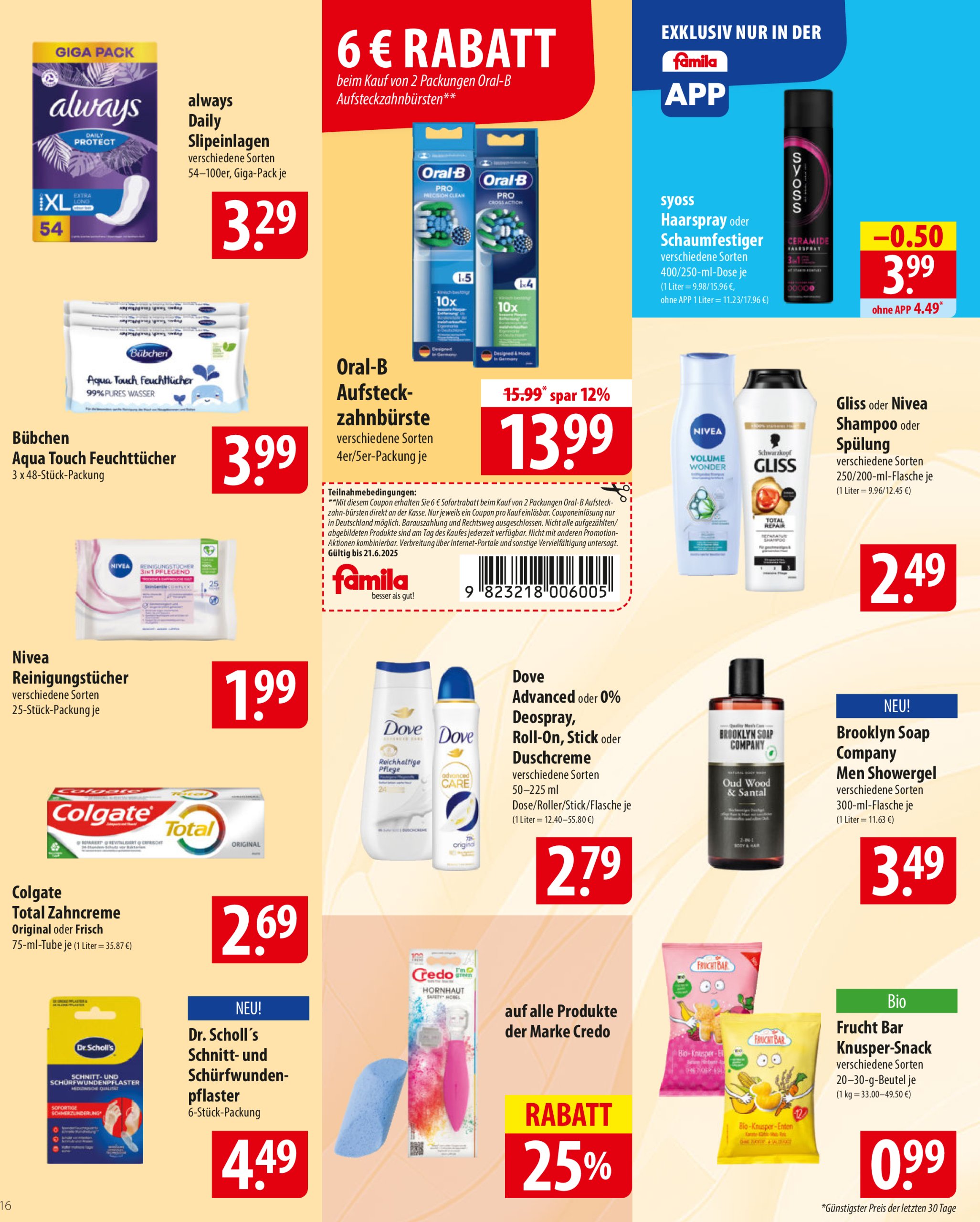 famila-nordost - Famila Nordost-Prospekt gültig vom 16.06. bis 21.06. - page: 16
