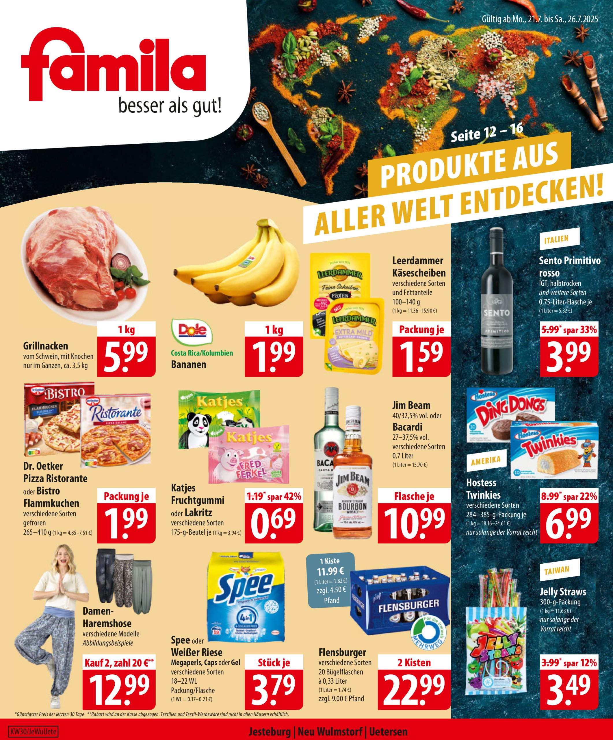 famila-nordost - Famila Nordost-Prospekt gültig vom 21.07. bis 26.07. - page: 1