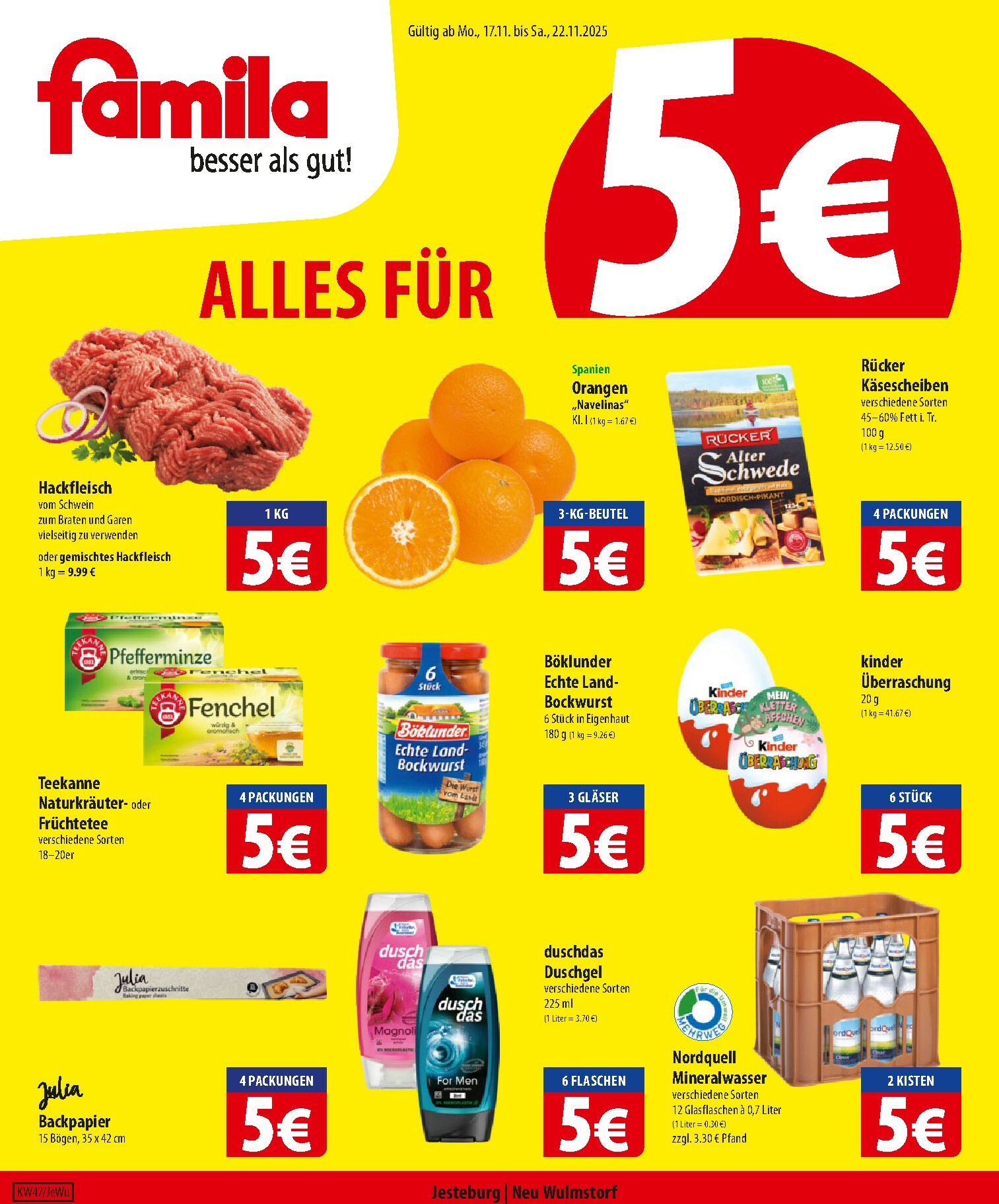 famila-nordost - Famila Nordost-Prospekt gültig vom 17.11. bis 22.11.