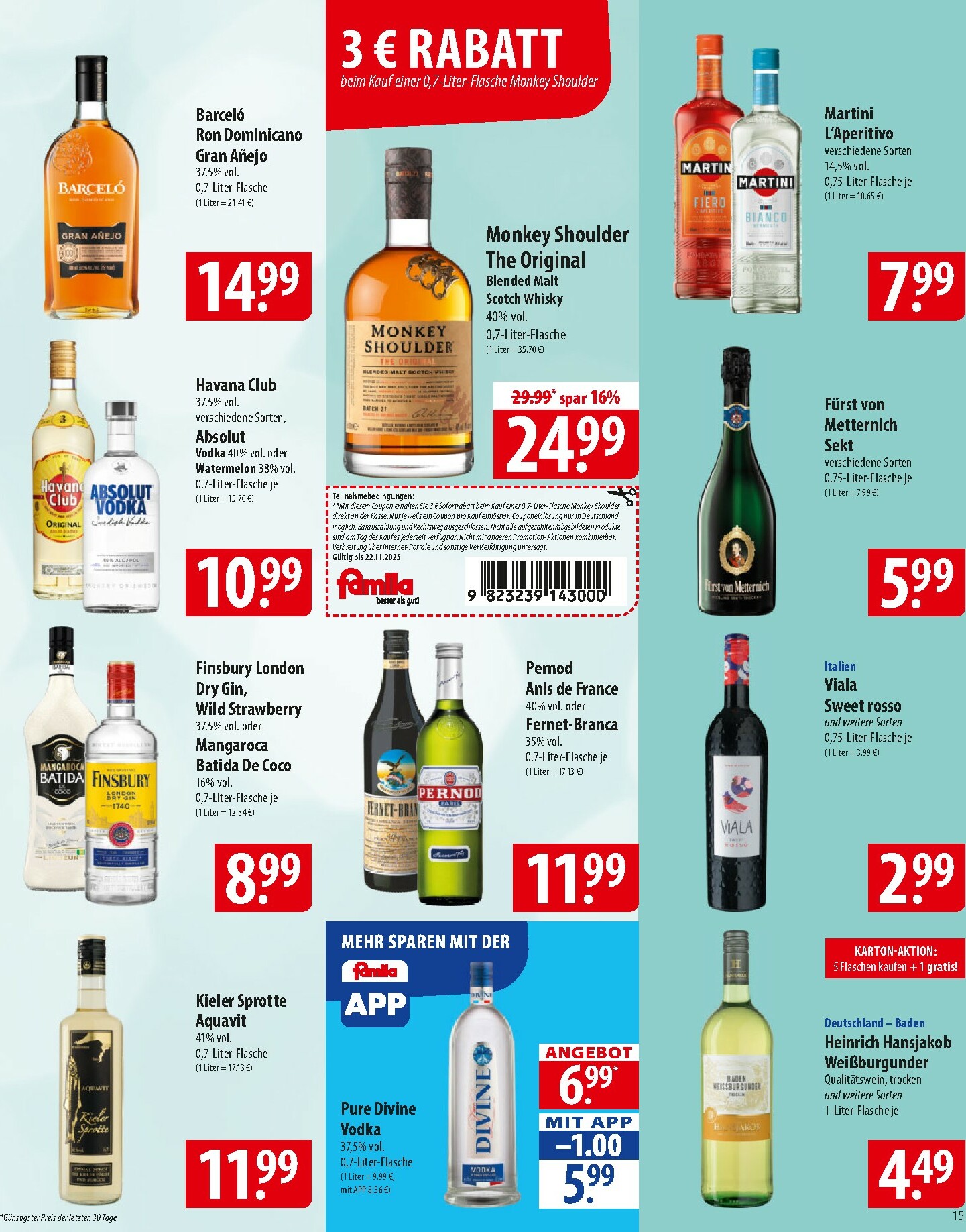 famila-nordost - Famila Nordost-Prospekt gültig vom 17.11. bis 22.11. - page: 15