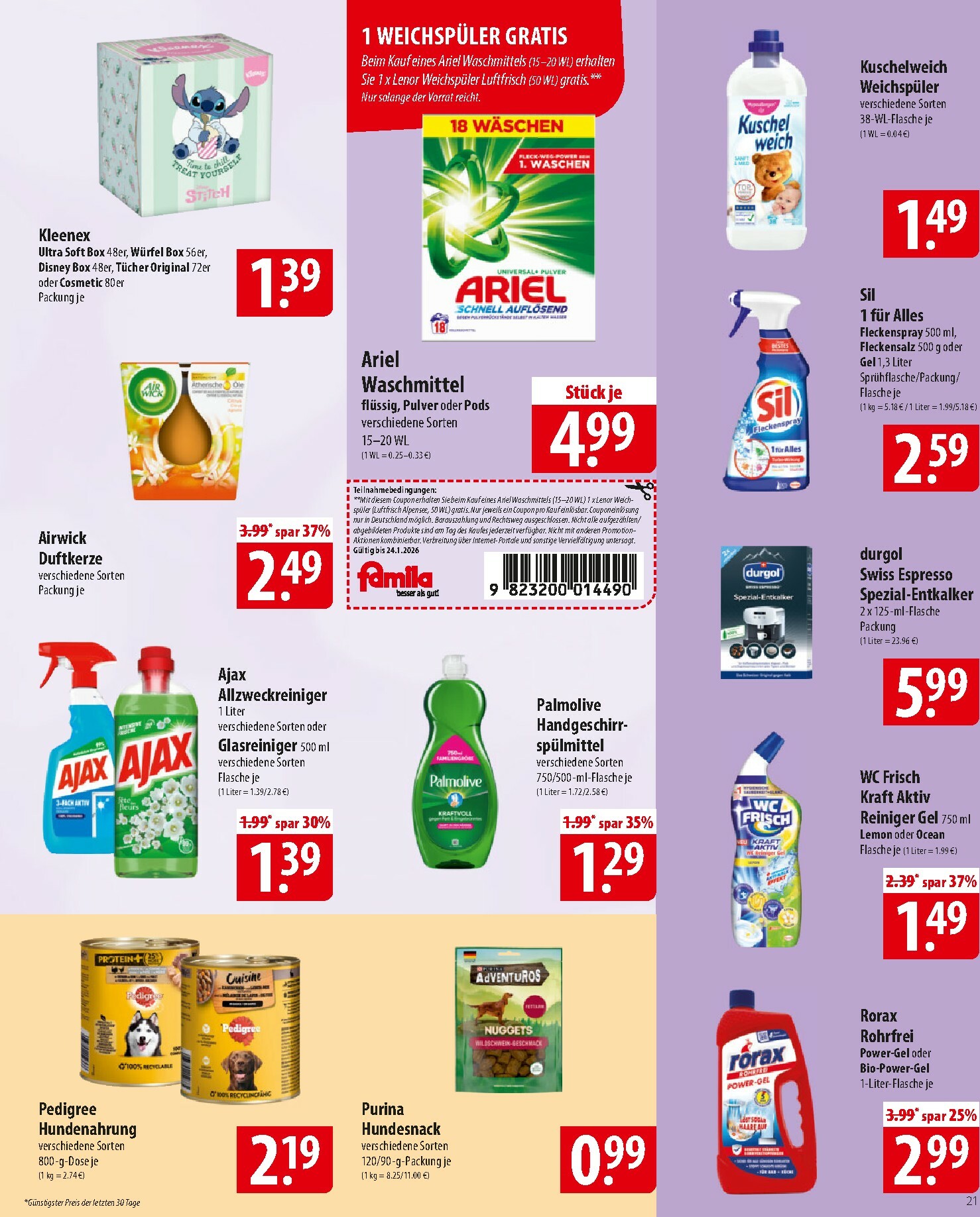 famila-nordost - Famila Nordost-Prospekt gültig vom 19.01. bis 24.01. - page: 21