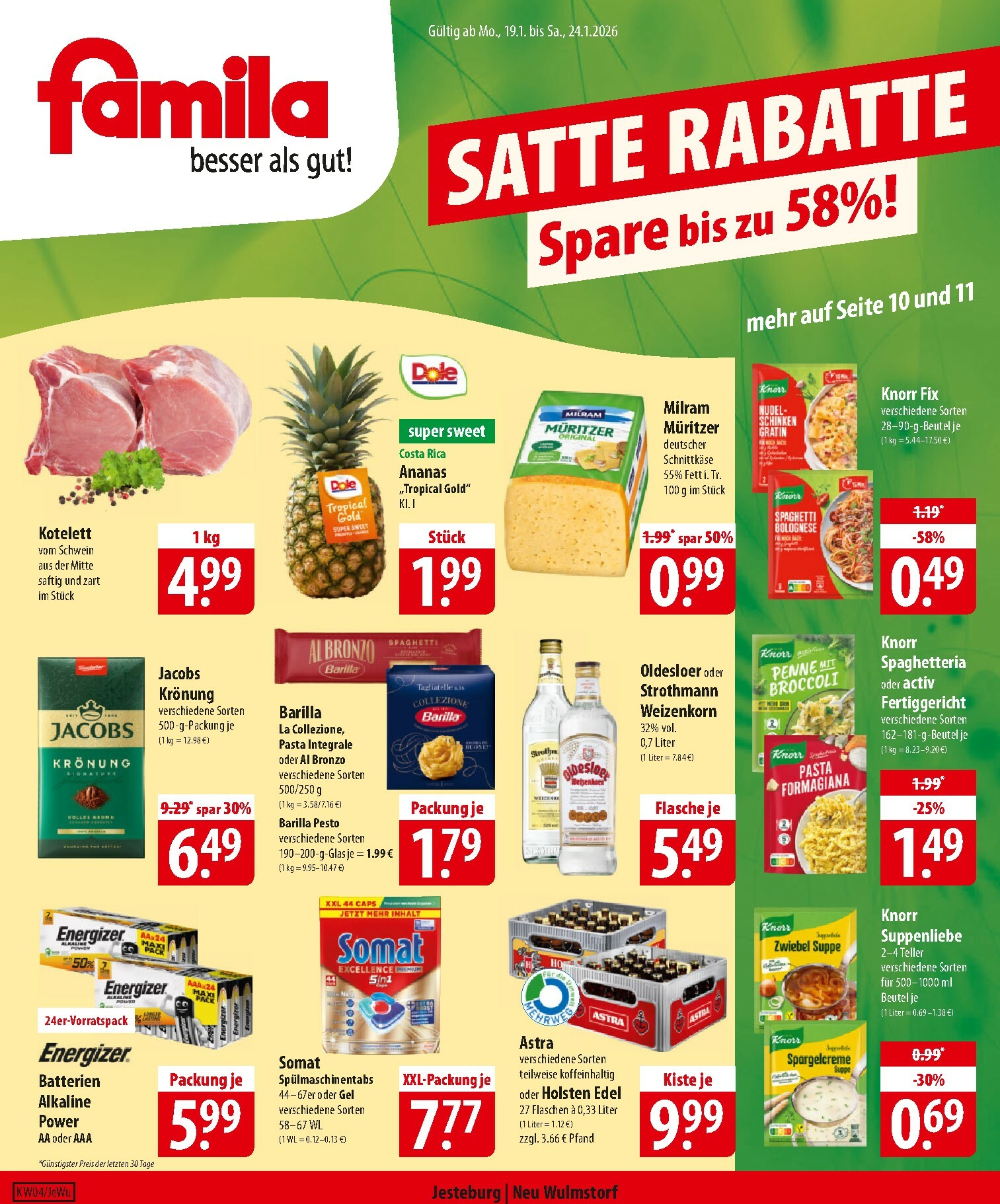 famila-nordost - Famila Nordost-Prospekt gültig vom 19.01. bis 24.01.