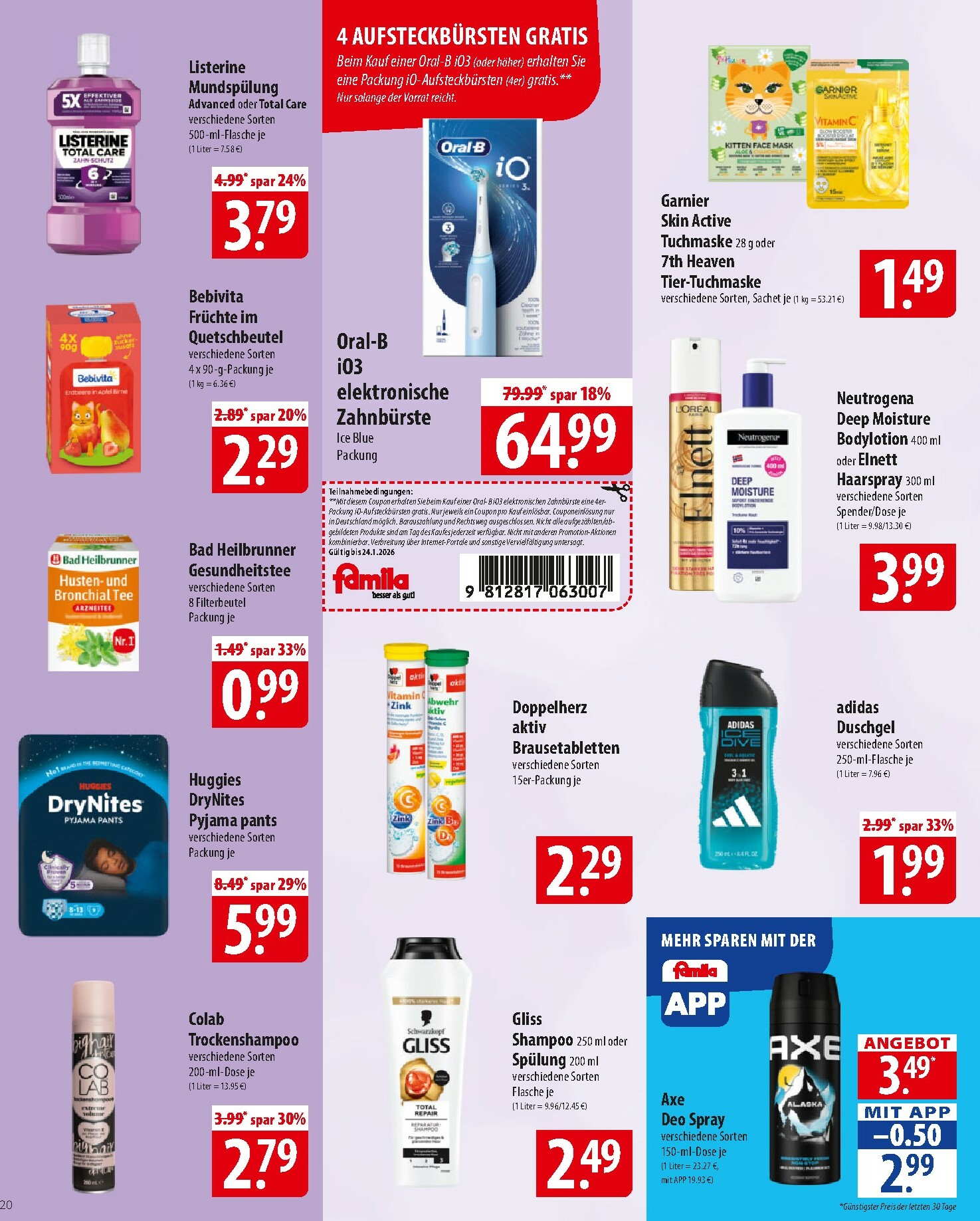 famila-nordost - Famila Nordost-Prospekt gültig vom 19.01. bis 24.01. - page: 20