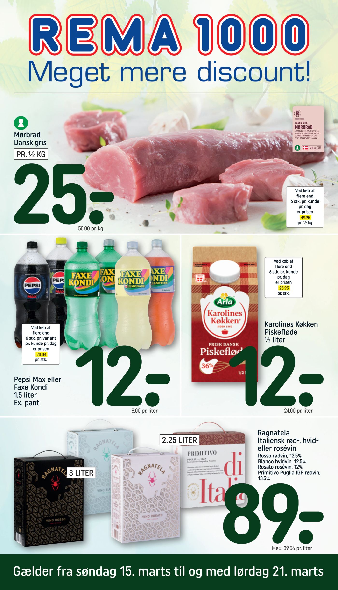 rema-1000 - Rema 1000 tilbudsavis gyldig fra 15.03.2026 til 21.03.2026