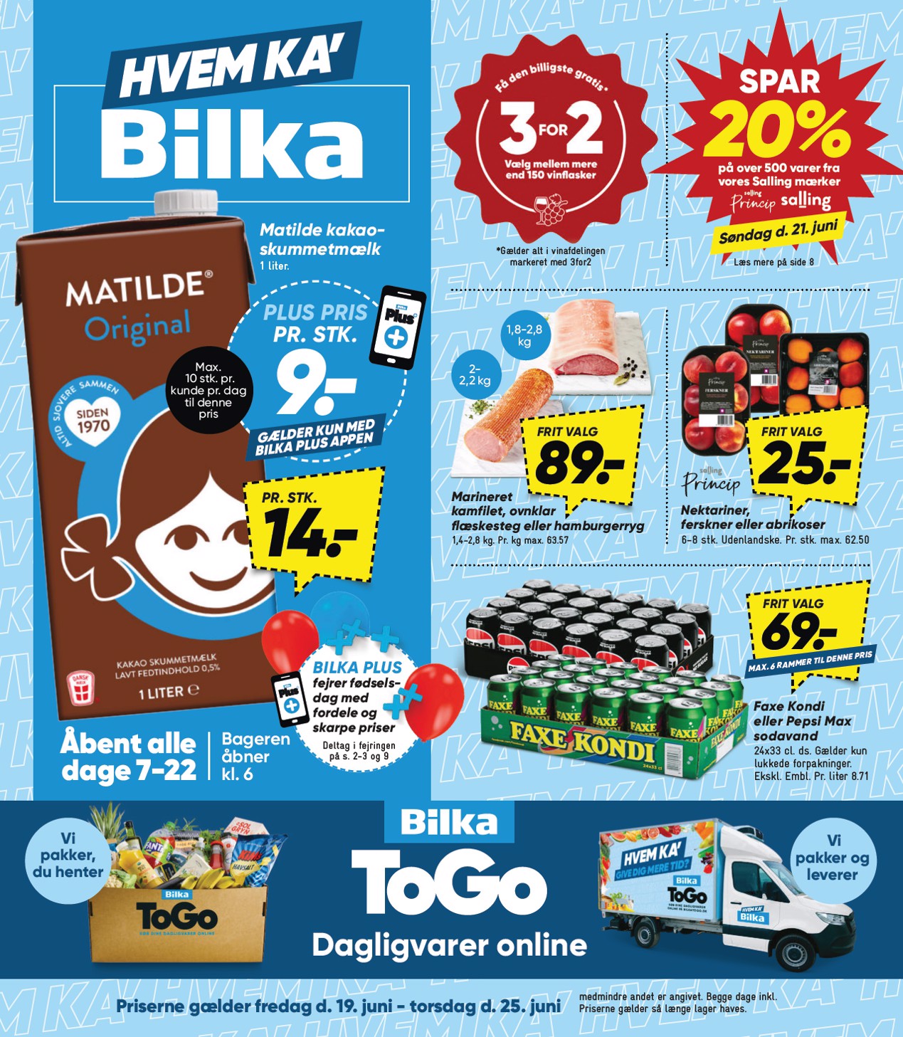bilka - Bilka tilbudsavis for næste uge fra fredag, 19.06.2026 til torsdag, 25.06.2026 - page: 1