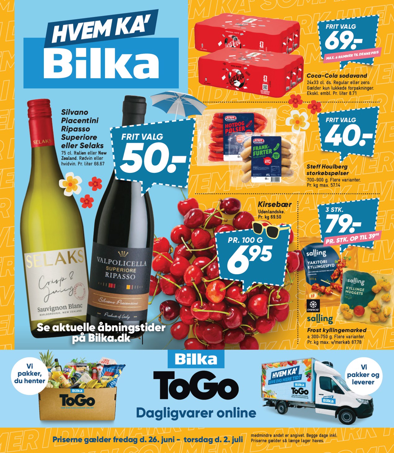 bilka - Bilka tilbudsavis for næste uge fra fredag, 26.06.2026 til torsdag, 02.07.2026