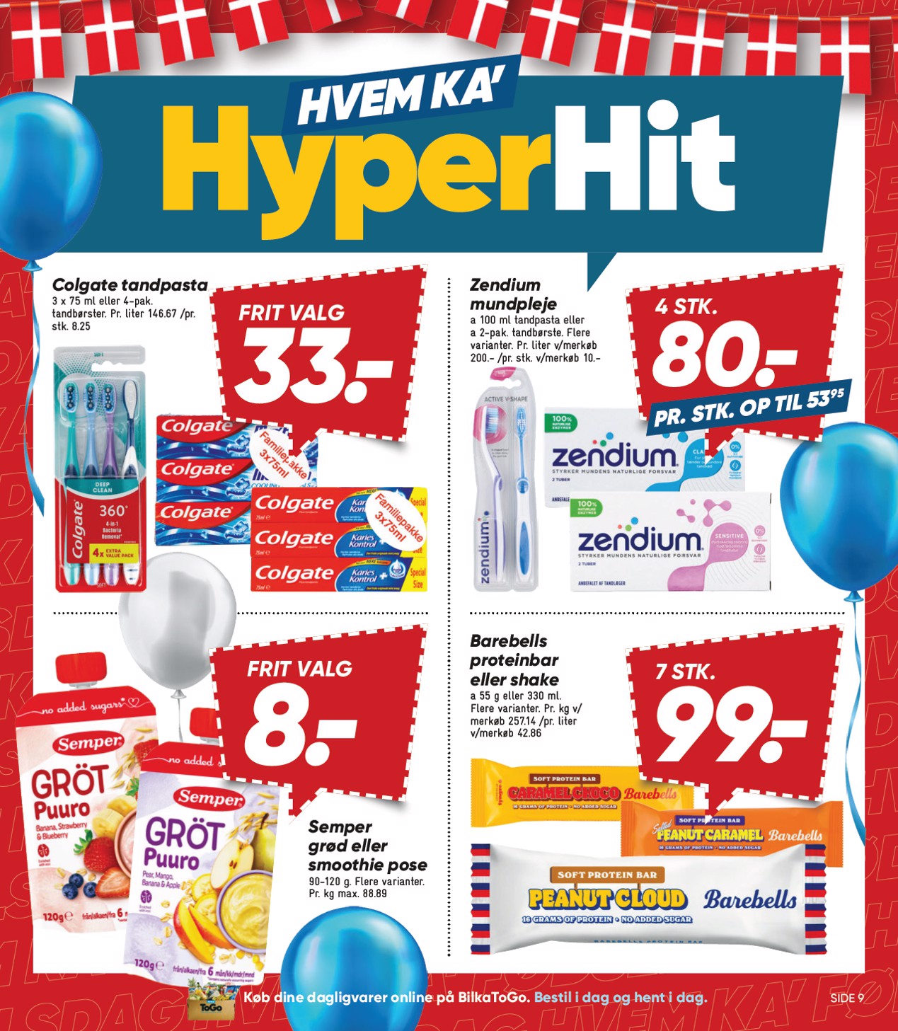 bilka - Bilka - Bilka Avisen Få inspiration til ugens indkøb i Bilka Avisen - spændende nyheder og sæsonaktuelle produkter hver uge. Gå på opdagelse og se, hvad der venter denne uge hos Bilka. tilbudsavis for næste uge fra fredag, 24.07.2026 til torsdag, 30. - page: 9
