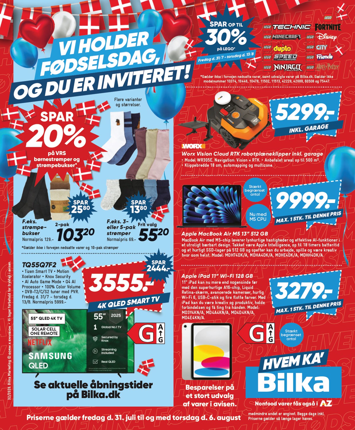 bilka - Bilka - Nonfood tilbudsavis for næste uge fra fredag, 31.07.2026 til torsdag, 06.08.2026 - page: 1