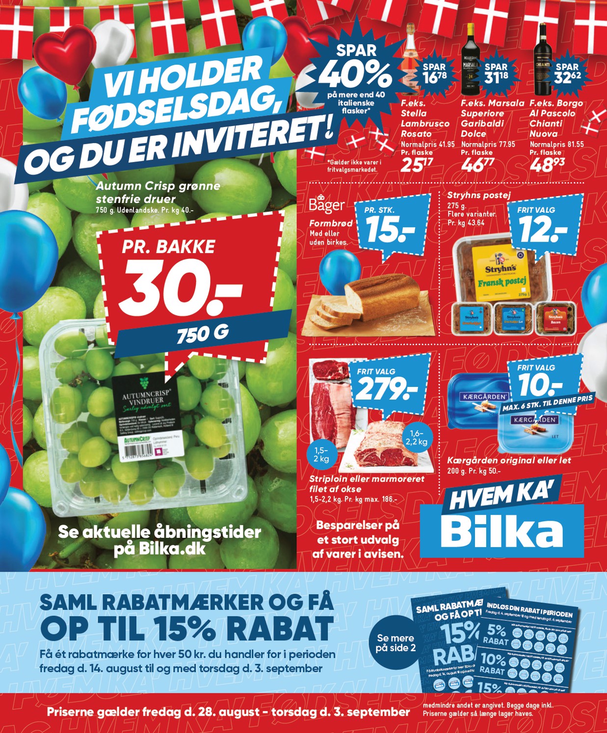 bilka - Bilka tilbudsavis for næste uge fra fredag, 28.08.2026 til torsdag, 03.09.2026