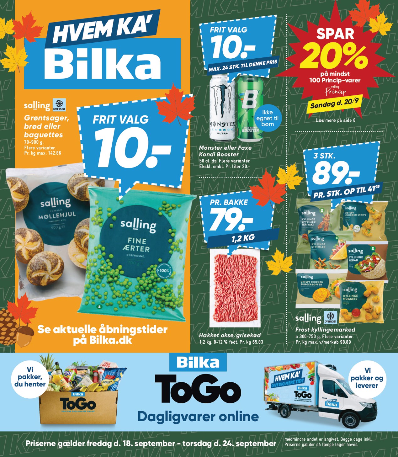 bilka - Bilka tilbudsavis for næste uge fra fredag, 18.09.2026 til torsdag, 24.09.2026 - page: 1