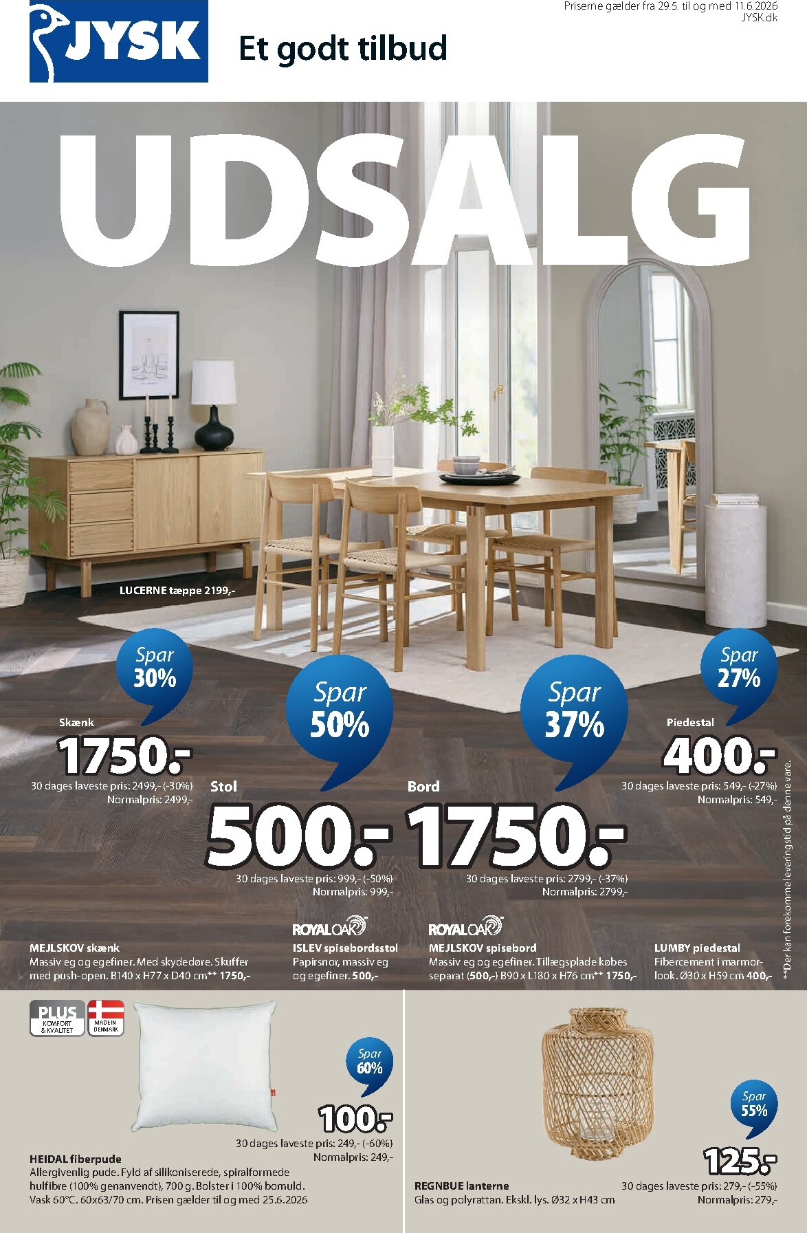 jysk - Aktuel JYSK tilbudsavis fra fredag, 29.05.2026 til torsdag, 11.06.2026