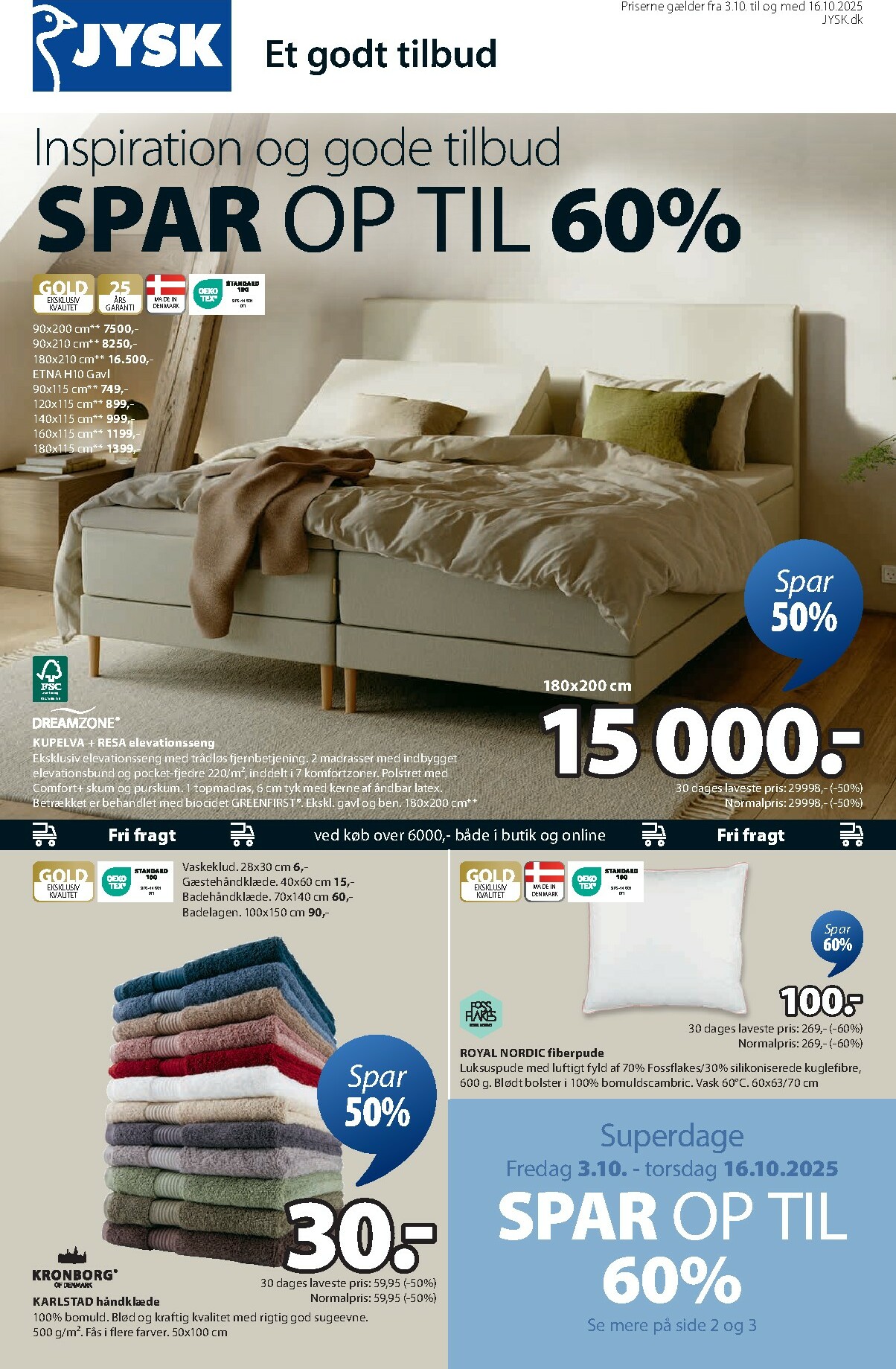 jysk - JYSK tilbudsavis gyldig fra 03.10. til 16.10.