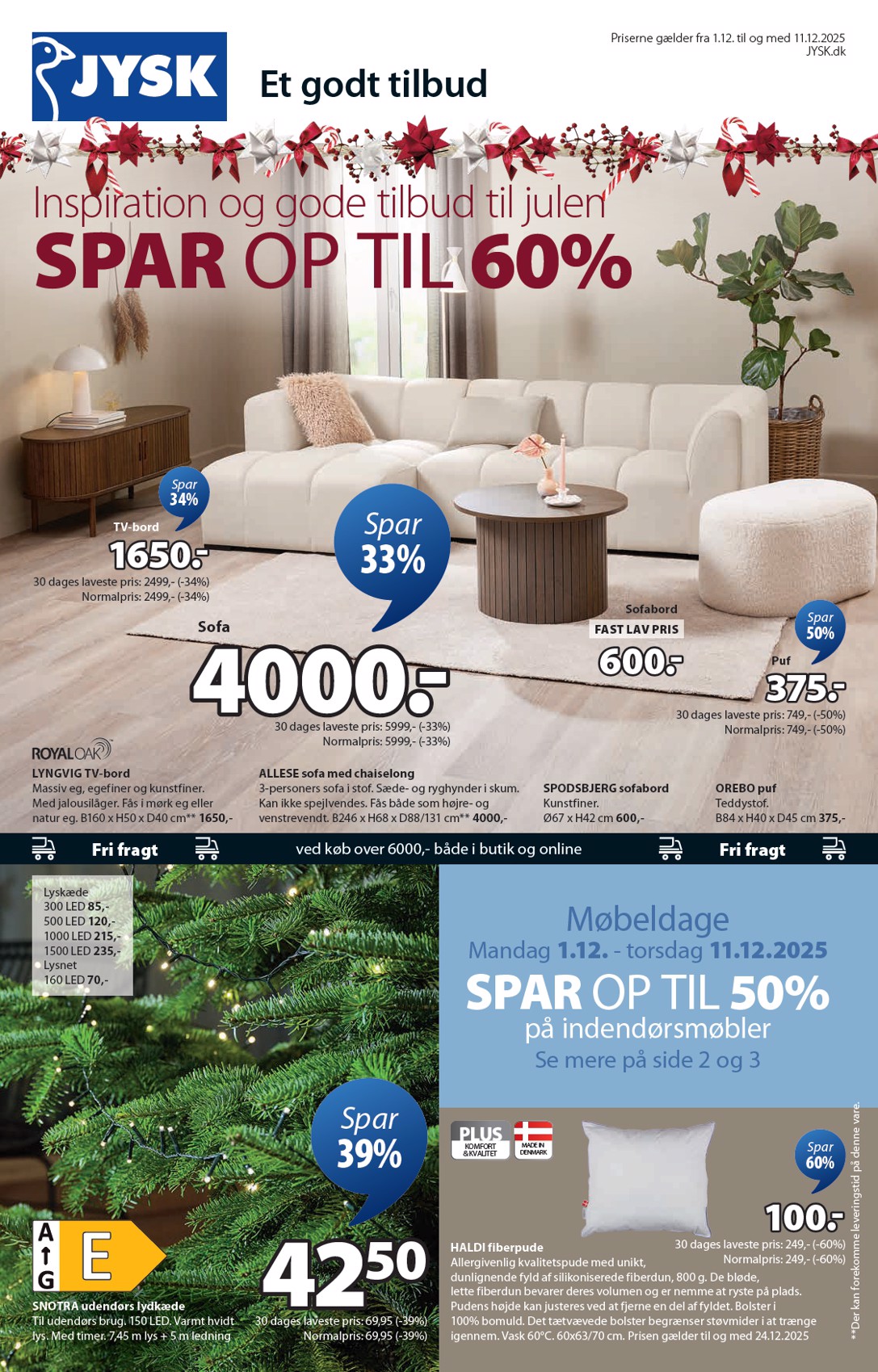 jysk - JYSK tilbudsavis gyldig fra 01.12. til 11.12.
