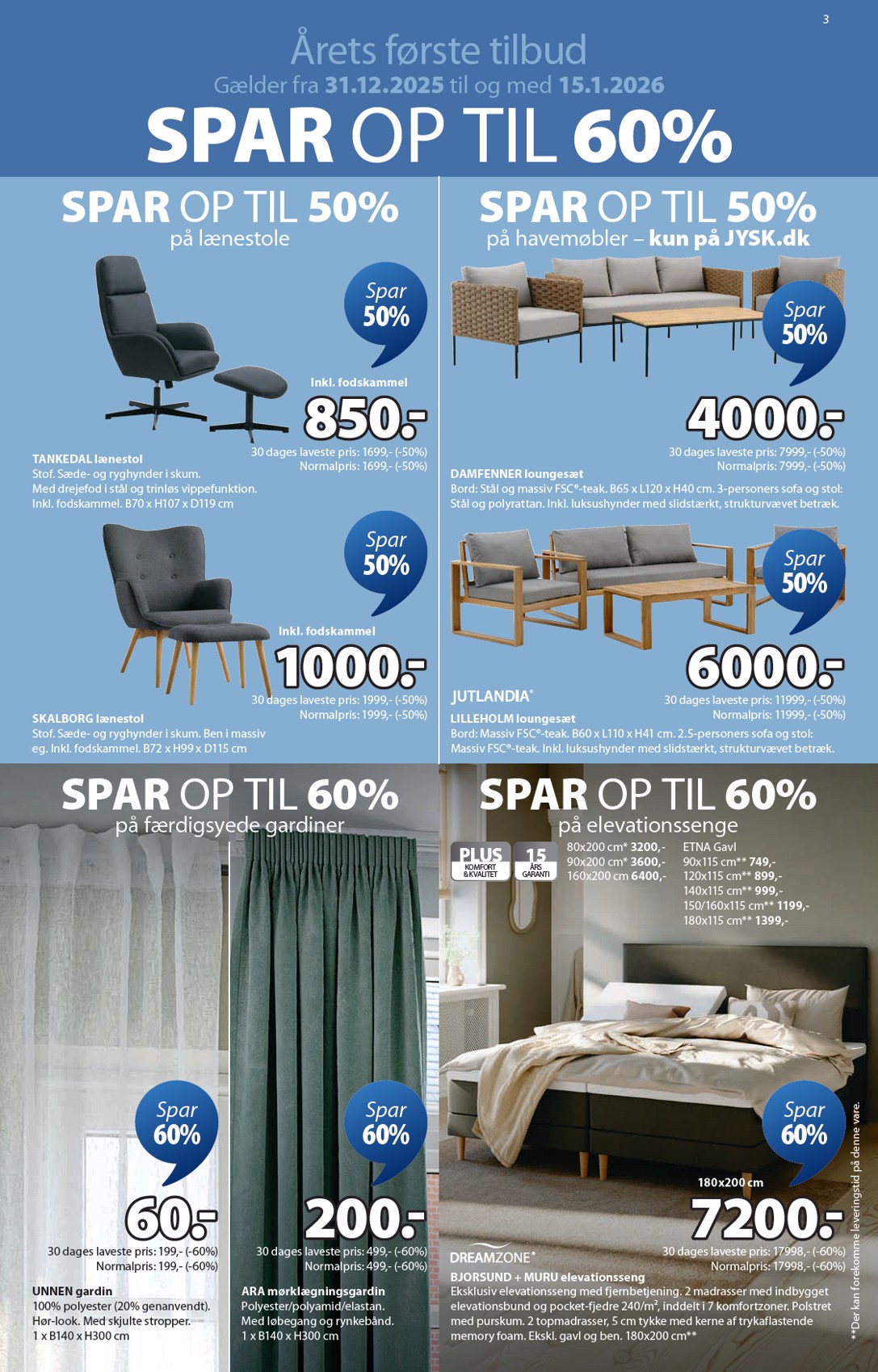jysk - JYSK tilbudsavis gyldig fra 31.12. til 15.01. - page: 3