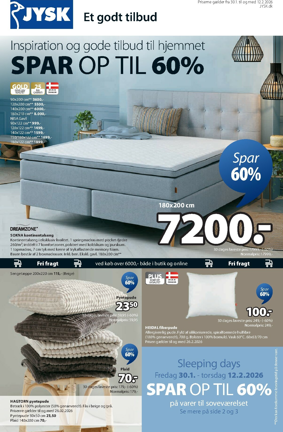 jysk - JYSK tilbudsavis gyldig fra 30.01.2026 til 12.02.2026
