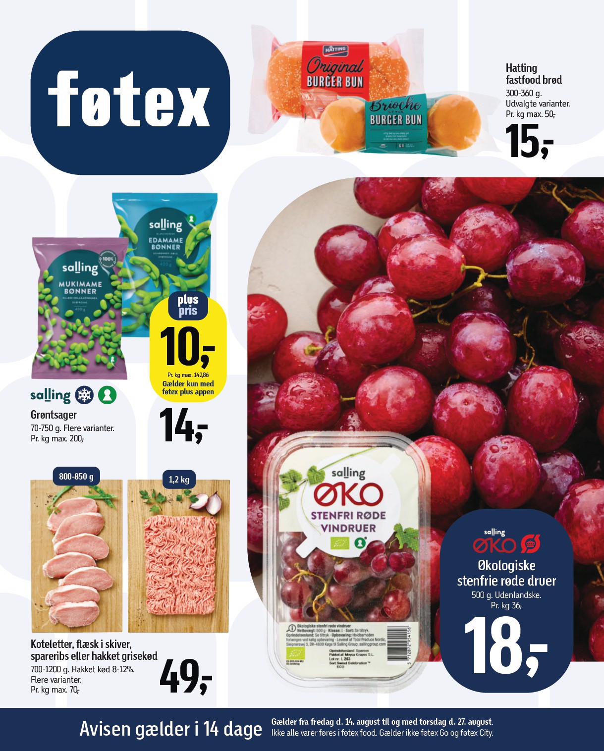 fotex - Føtex tilbudsavis for næste uge fra fredag, 14.08.2026 til torsdag, 27.08.2026 - page: 1