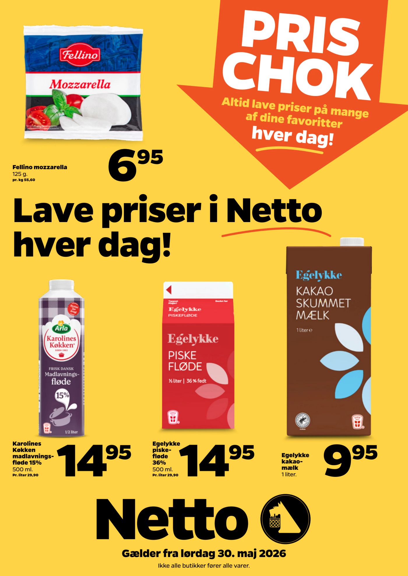 netto - Aktuel Netto - Pris chok tilbudsavis fra lørdag, 30.05.2026 til fredag, 05.06.2026