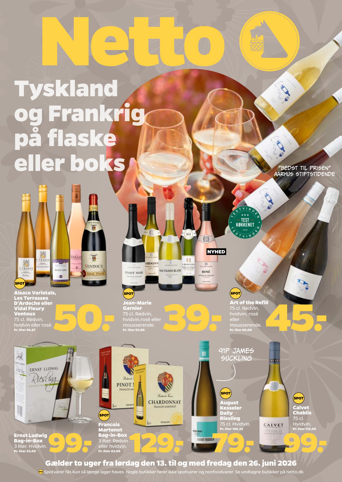 netto - Aktuel Netto - Vinfestival tilbudsavis fra lørdag, 13.06.2026 til fredag, 26.06.2026