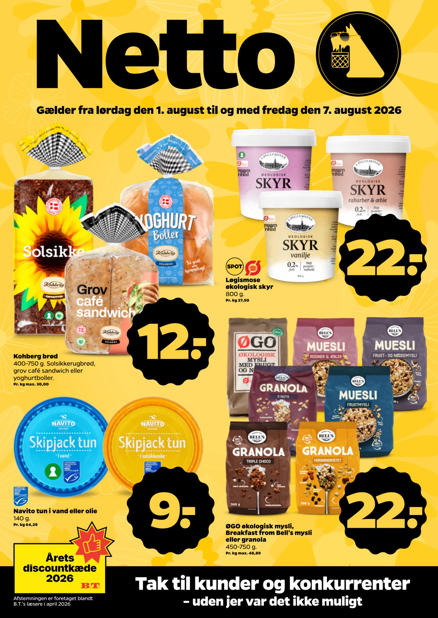 netto - Netto tilbudsavis for næste uge fra lørdag, 01.08.2026 til fredag, 07.08.2026 - page: 1