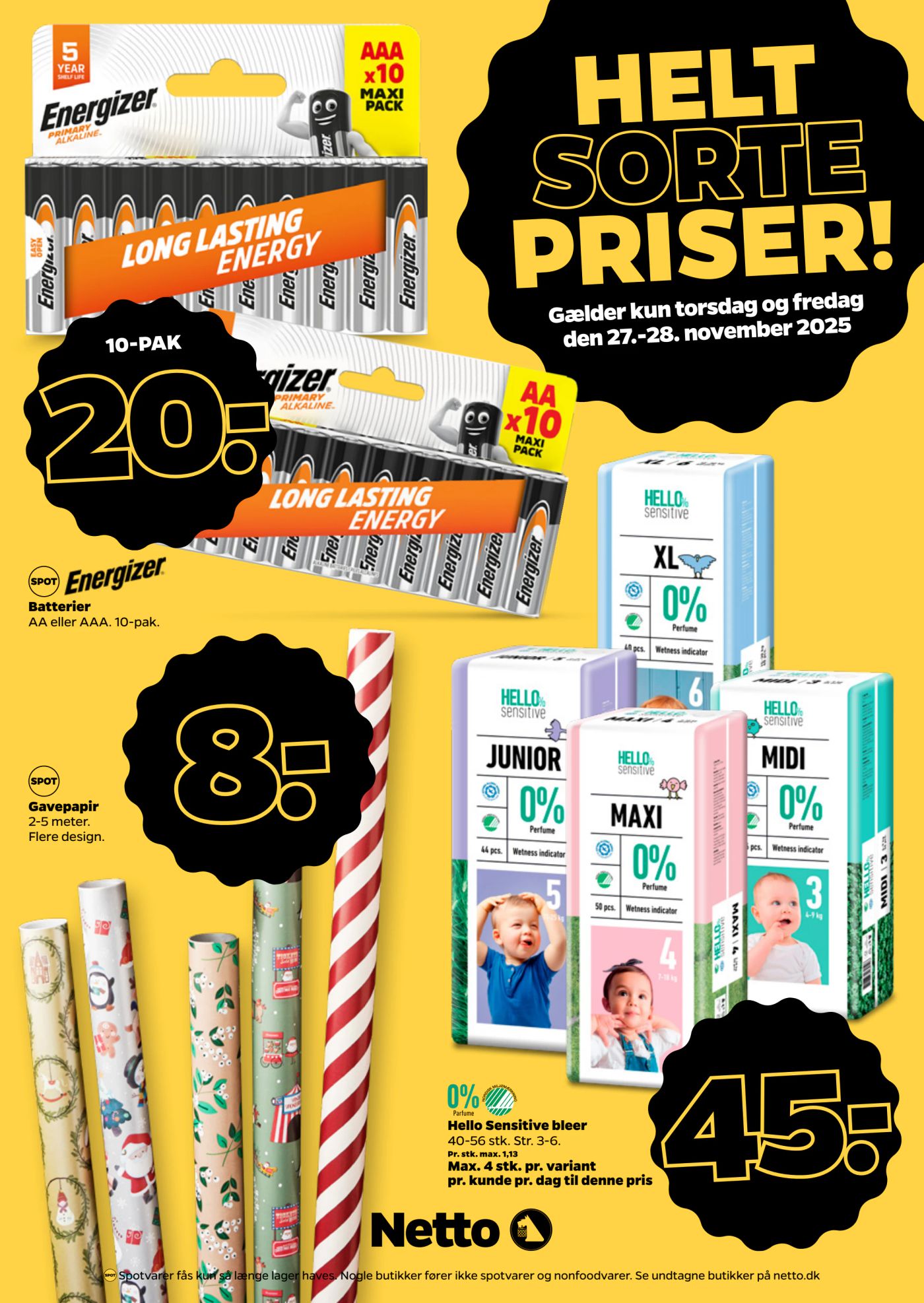 netto - Netto - Helt Sorte Priser tilbudsavis gyldig fra 27.11. til 28.11. - page: 4