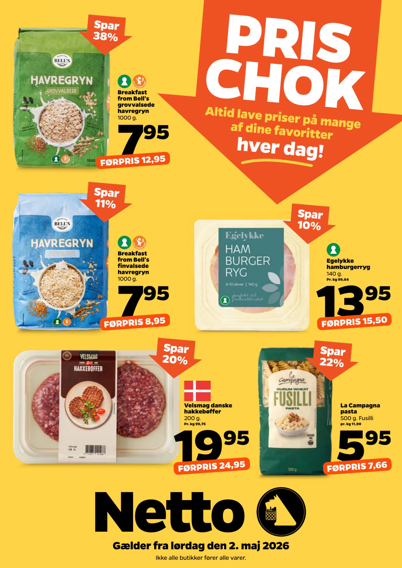 netto - Aktuel Netto - Pris chok katalog gyldig fra lørdag 02.05.2026 til fredag 08.05.2026 - page: 1