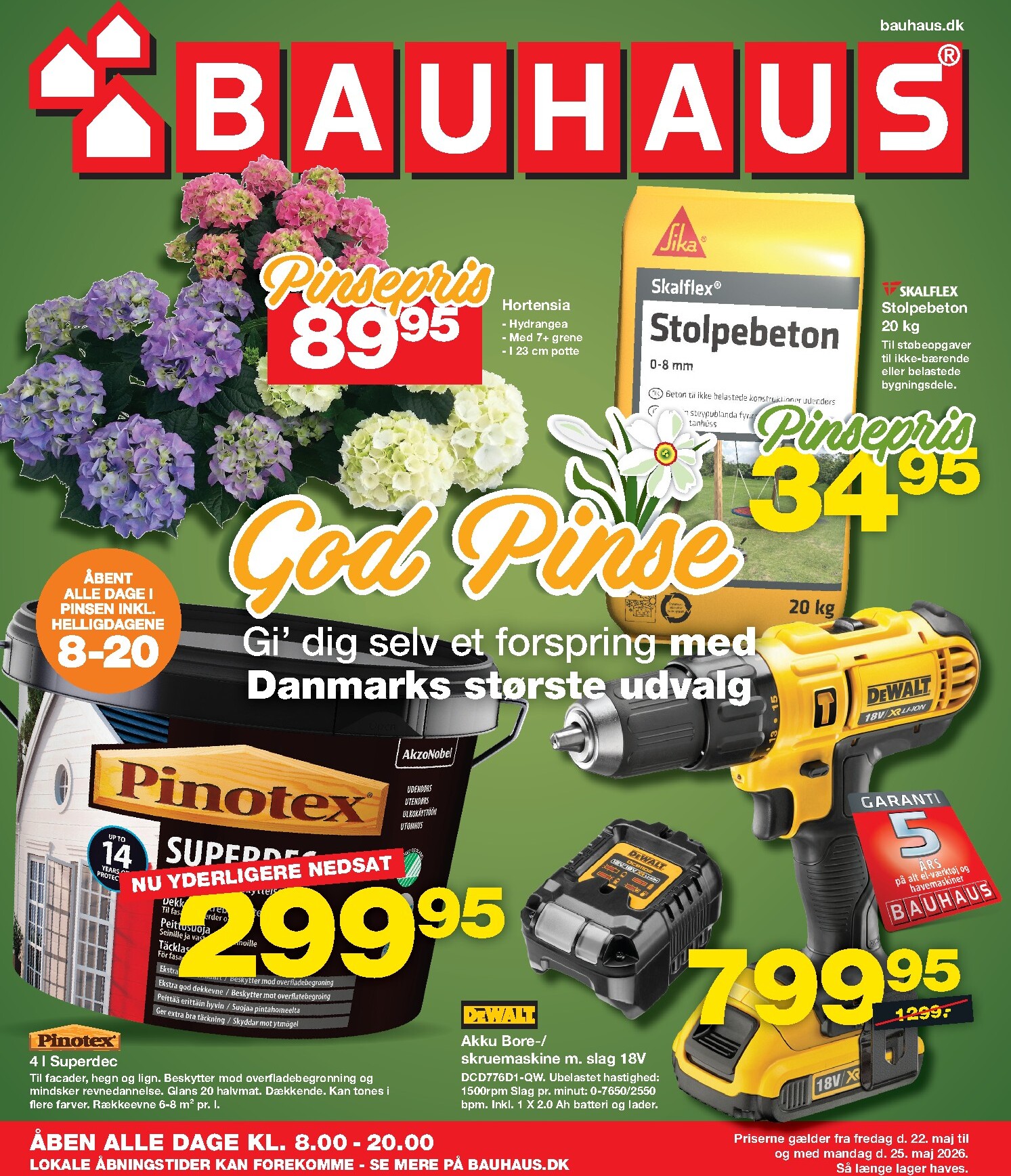 bauhaus - Aktuel BAUHAUS tilbudsavis fra fredag, 22.05.2026 til mandag, 25.05.2026