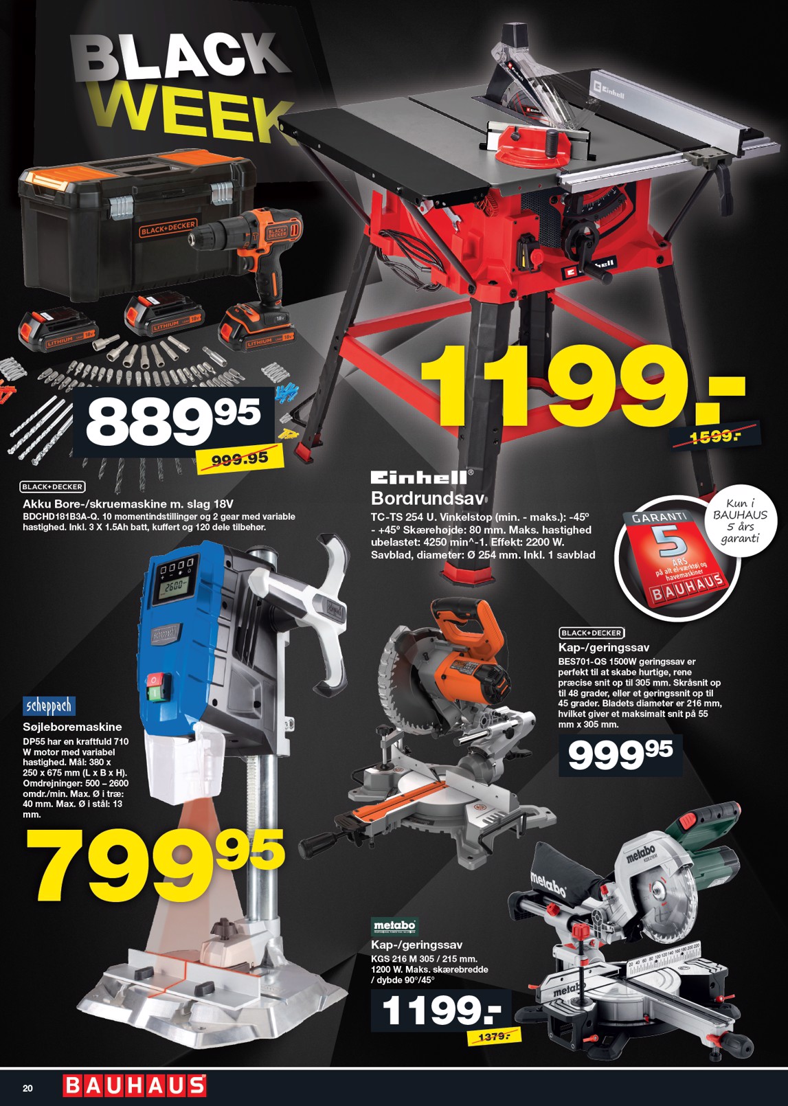 bauhaus - BAUHAUS - Black Week tilbudsavis gyldig fra 26.11. til 30.11. - page: 20