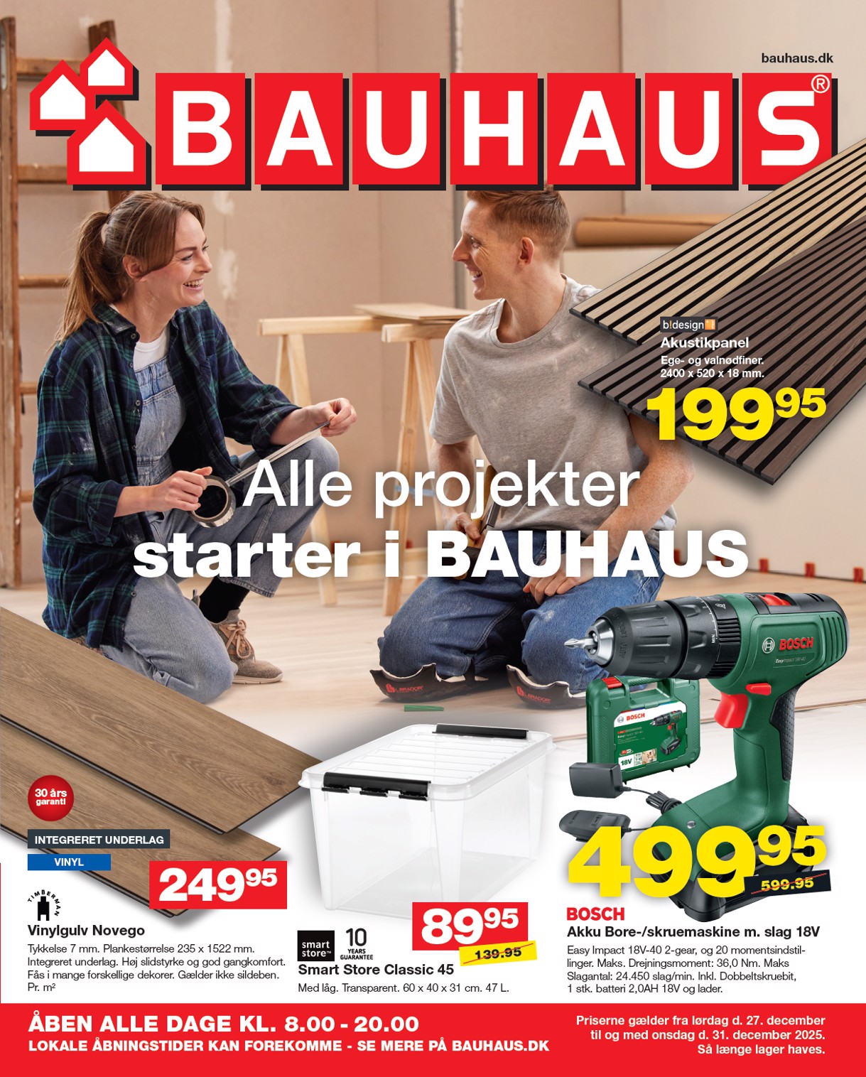 bauhaus - BAUHAUS tilbudsavis gyldig fra 27.12. til 31.12. - page: 1