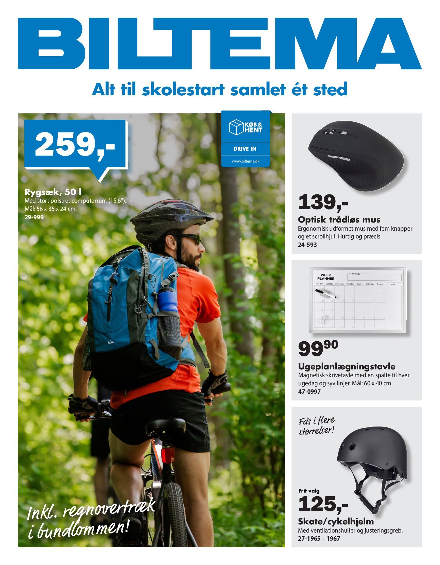 biltema - Biltema - Skolestart til skarpe priser tilbudsavis gyldig fra 22.07. til 04.08. - page: 1
