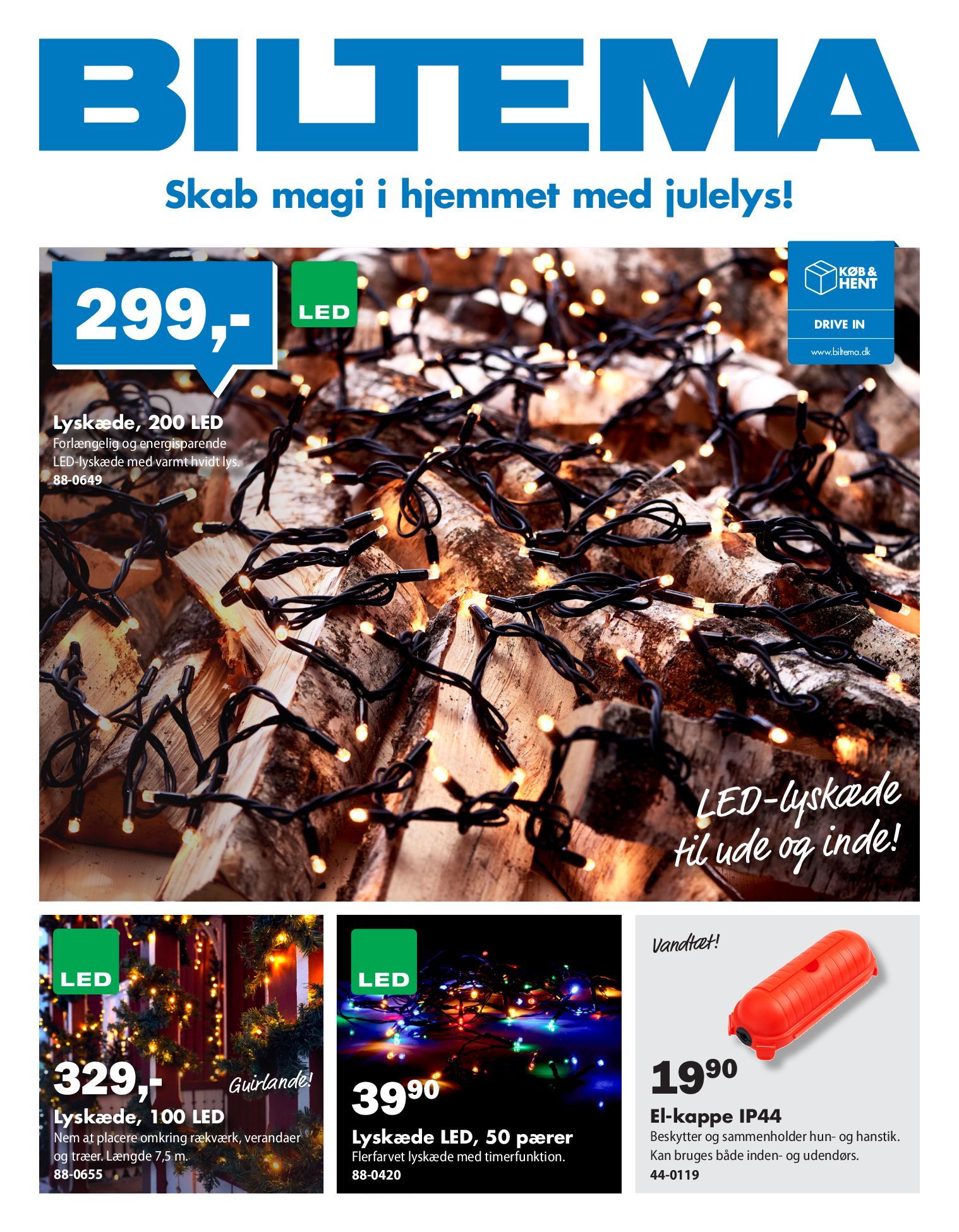 biltema - Biltema - Skab magi i hjemmet med julelys tilbudsavis gyldig fra 29.09. til 12.10.