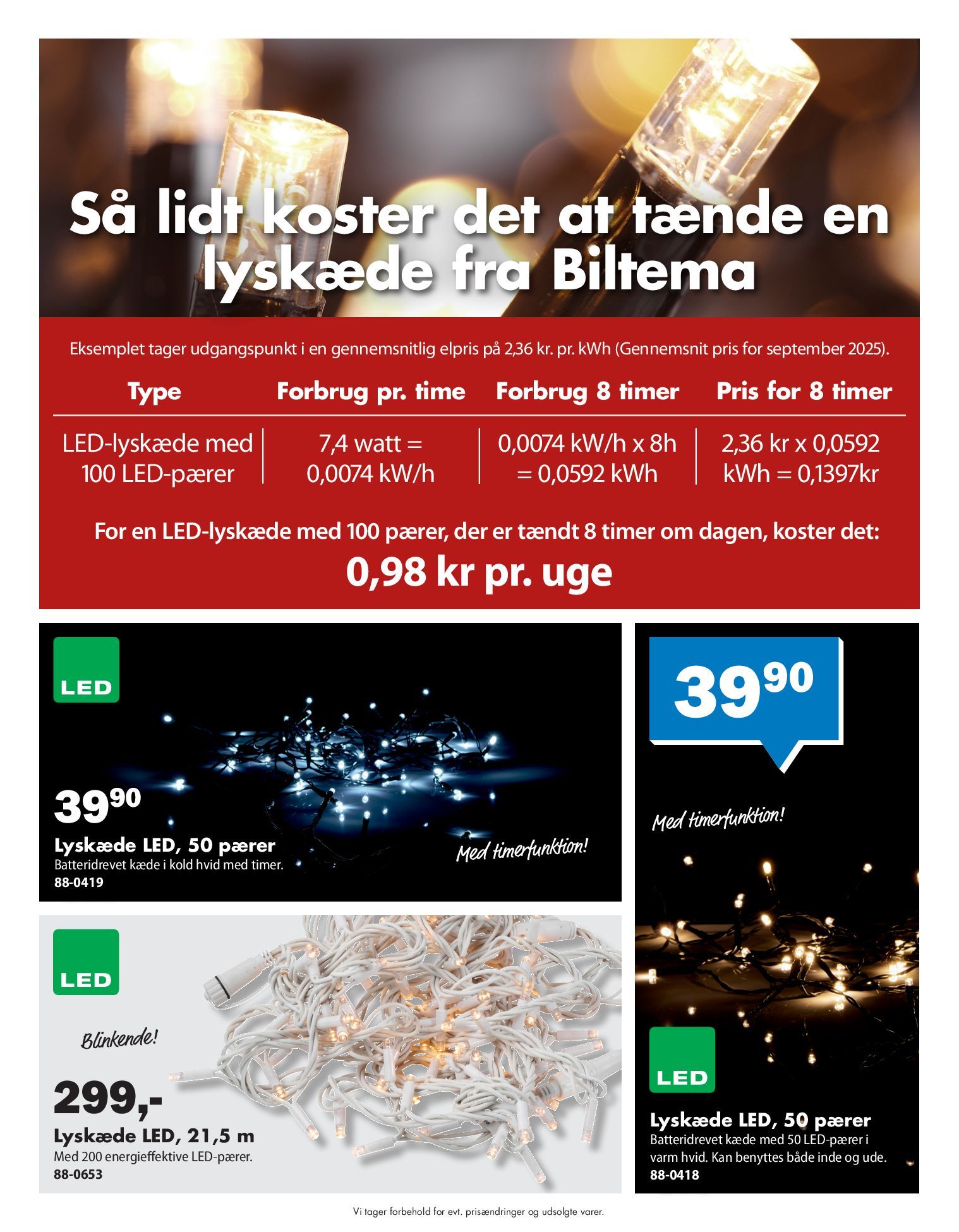 biltema - Biltema - Skab magi i hjemmet med julelys tilbudsavis gyldig fra 29.09. til 12.10. - page: 4
