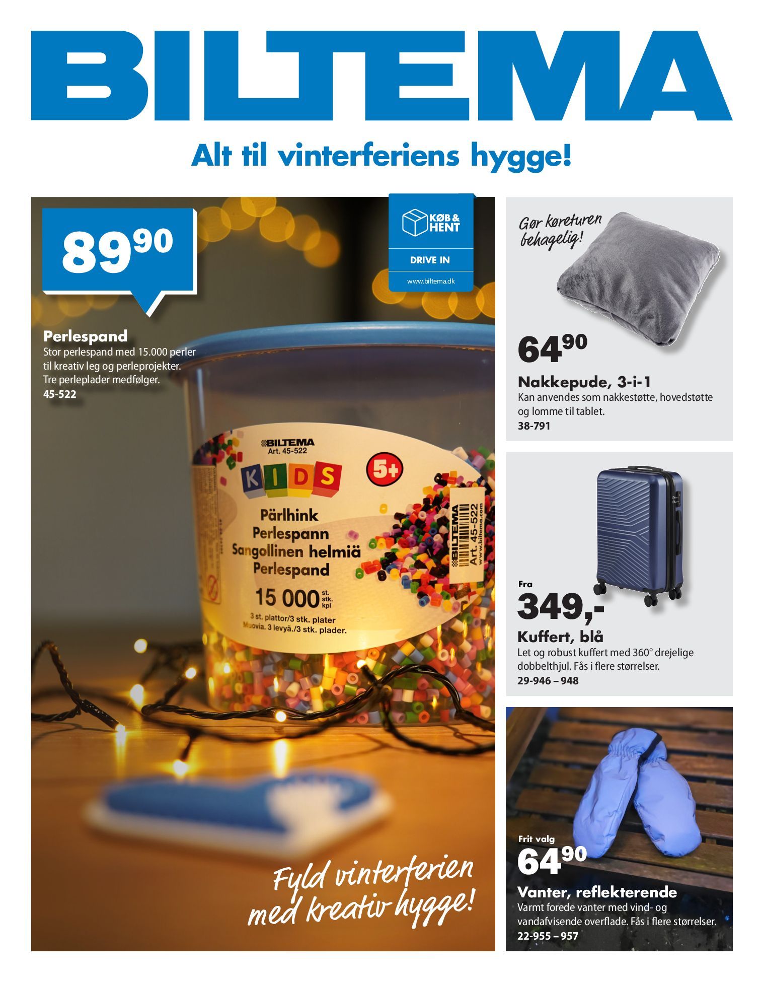 biltema - Biltema - Alt til vinterferiens hyggestunder tilbudsavis gyldig fra 27.01. til 09.02.