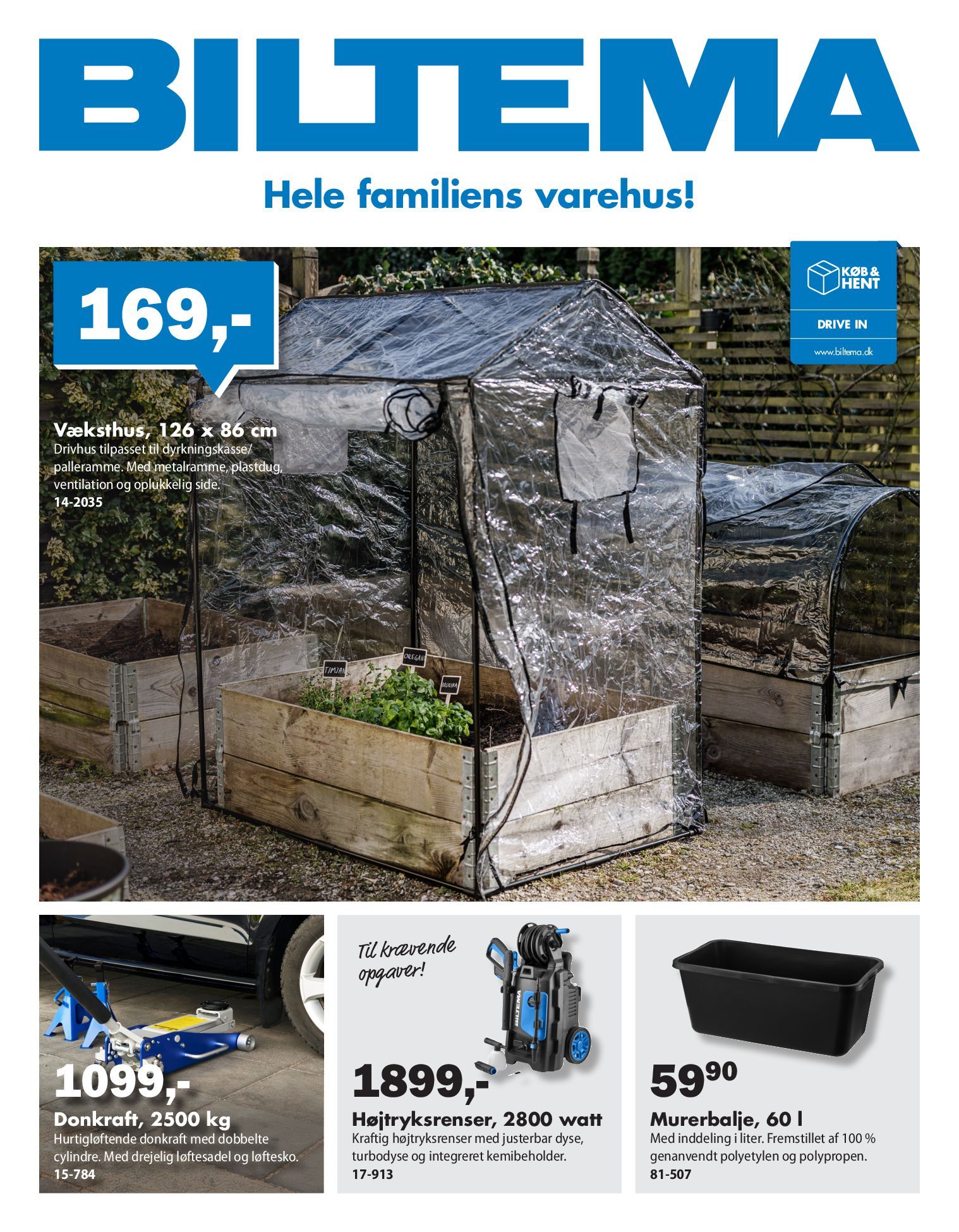 biltema - Biltema - Forårets projekter til stærke priser tilbudsavis gyldig fra 03.03.2026 til 16.03.2026