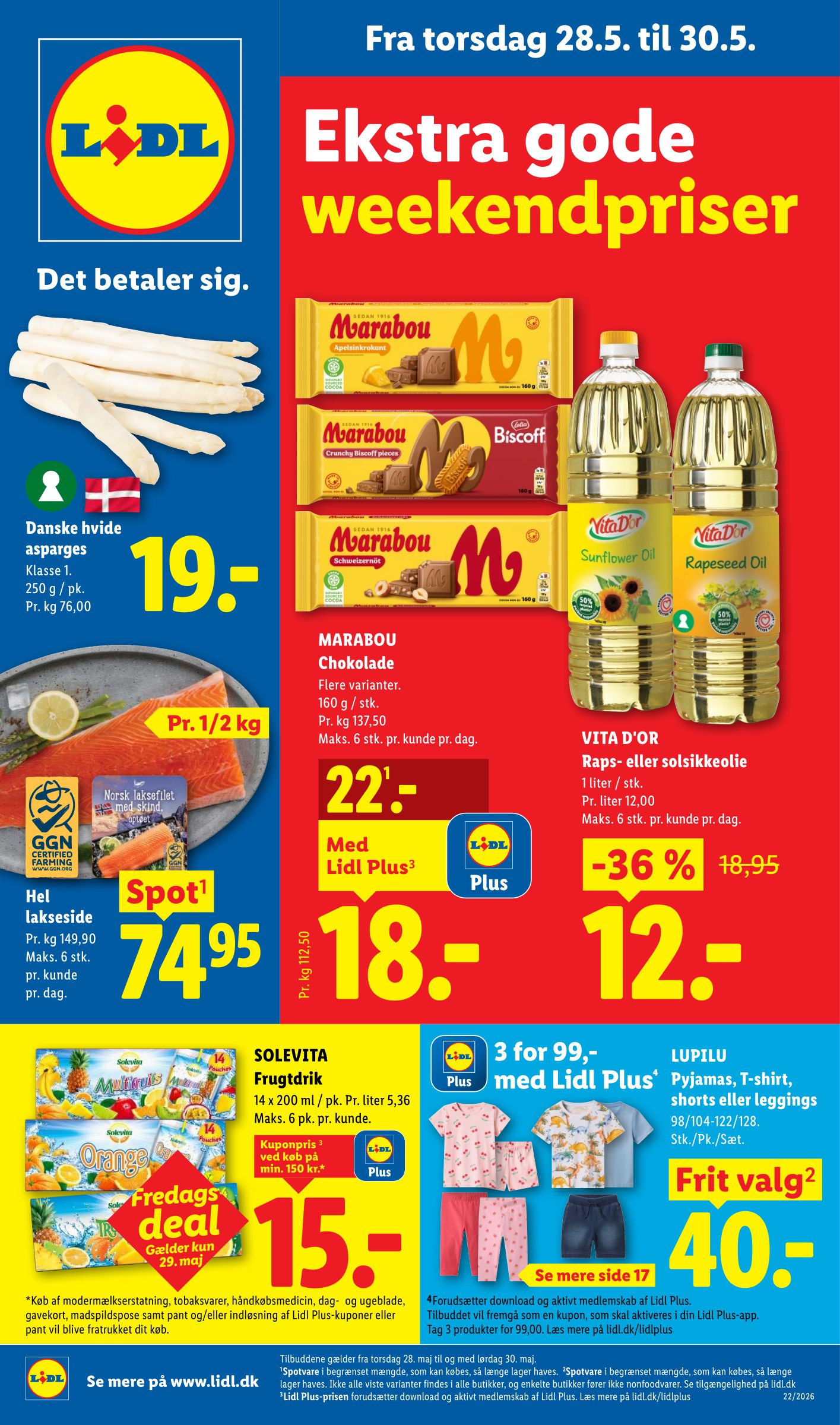 lidl - Aktuel Lidl - Weekendtilbud tilbudsavis fra torsdag, 28.05.2026 til lørdag, 30.05.2026