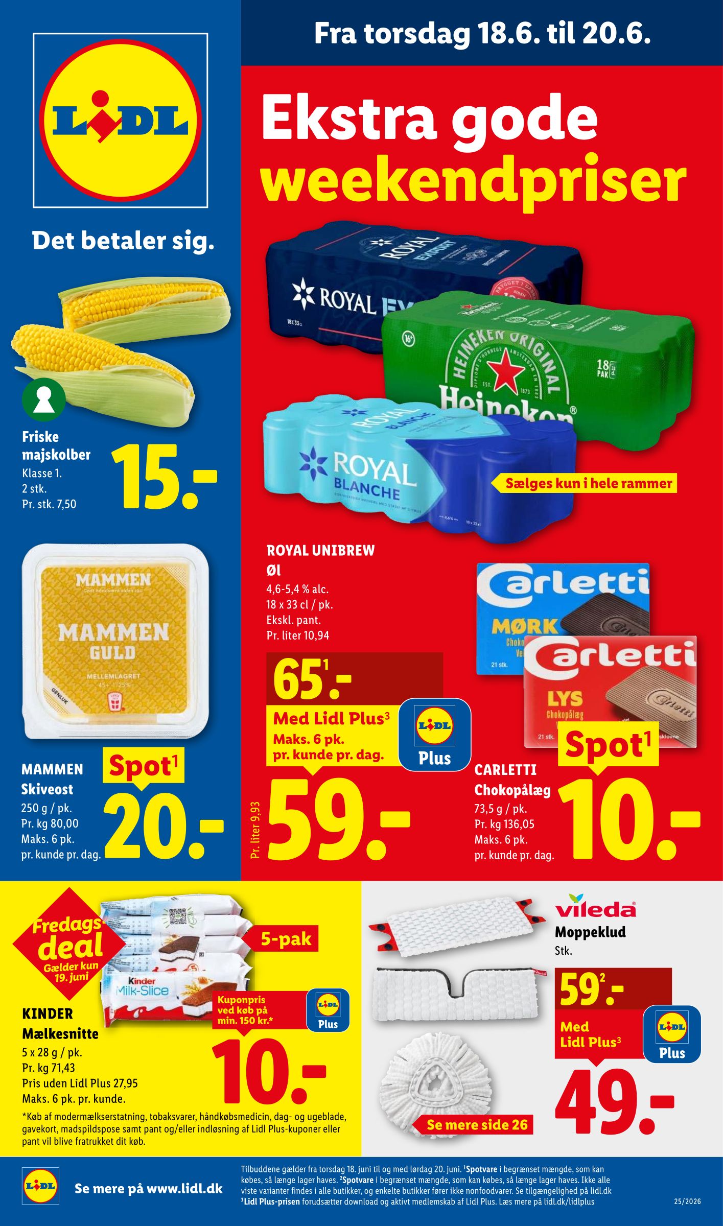 lidl - Aktuel Lidl - Weekendtilbud tilbudsavis fra torsdag, 18.06.2026 til lørdag, 20.06.2026 - page: 1
