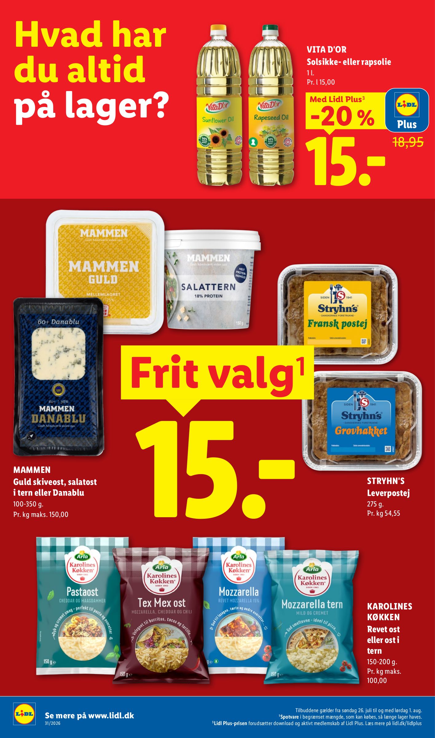lidl - Aktuel Lidl - Ekstra gode weekendpriser tilbudsavis fra torsdag, 30.07.2026 til lørdag, 01.08.2026 - page: 22