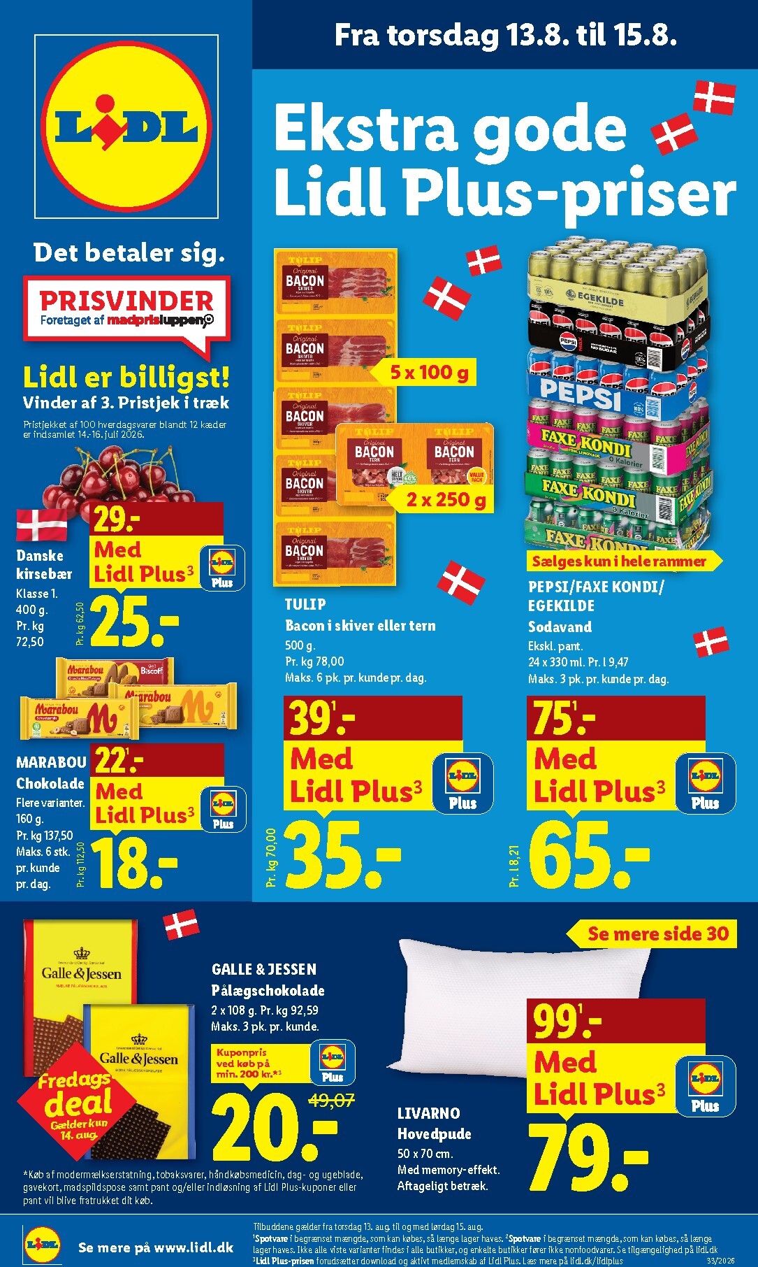 lidl - Aktuel Lidl - Weekendtilbud tilbudsavis fra torsdag, 13.08.2026 til lørdag, 15.08.2026 - page: 1