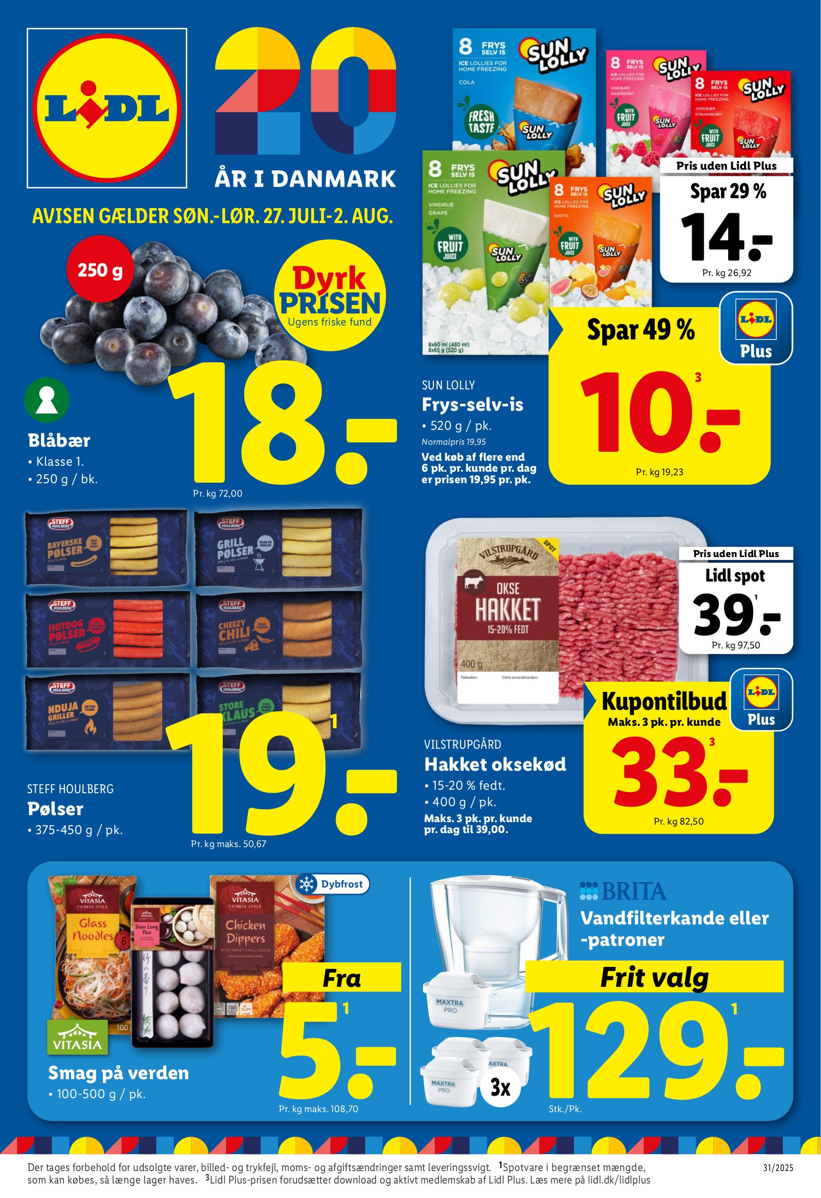 lidl - Lidl tilbudsavis gyldig fra 27.07. til 02.08. - page: 1