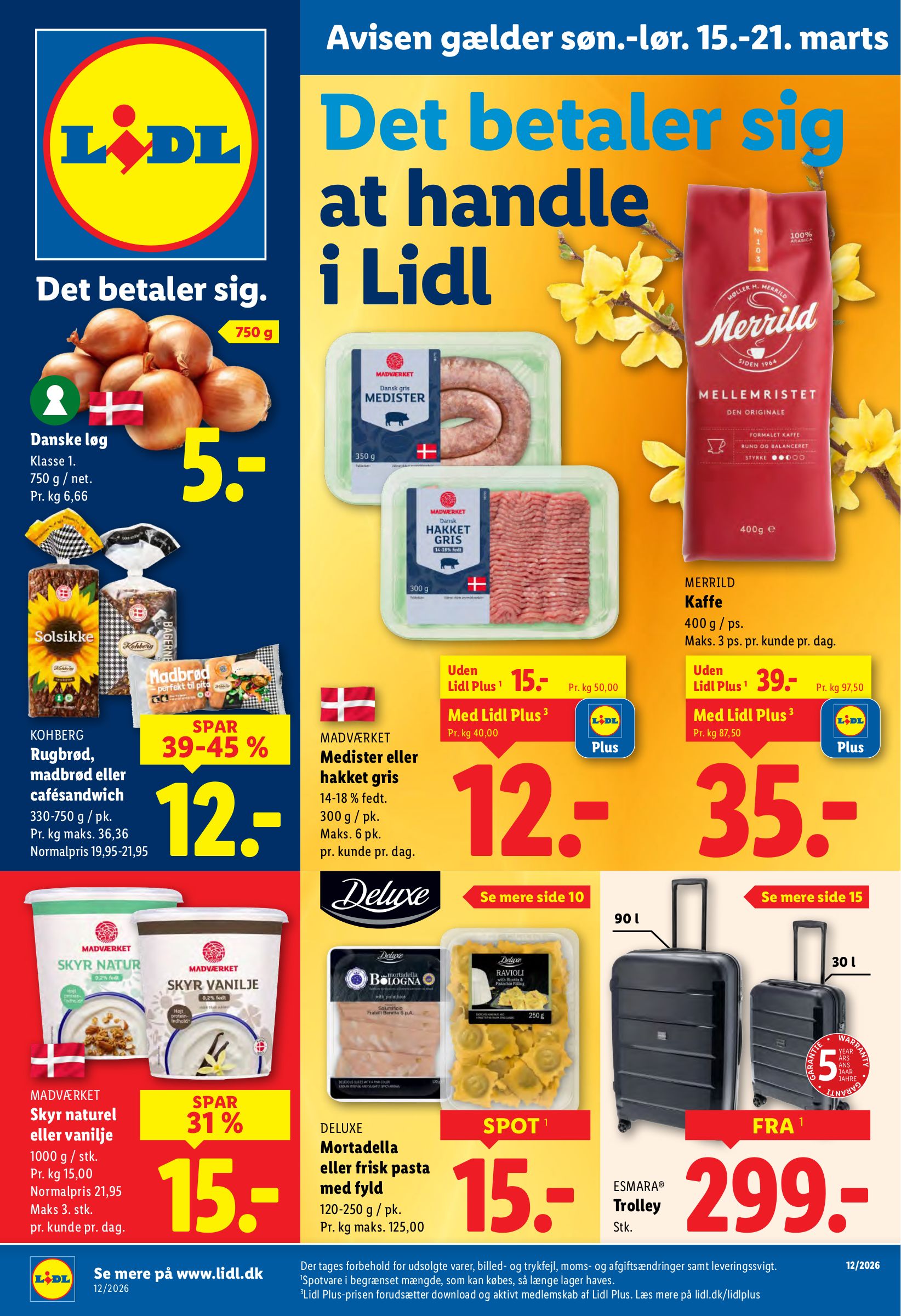 lidl - Lidl tilbudsavis gyldig fra 15.03.2026 til 21.03.2026