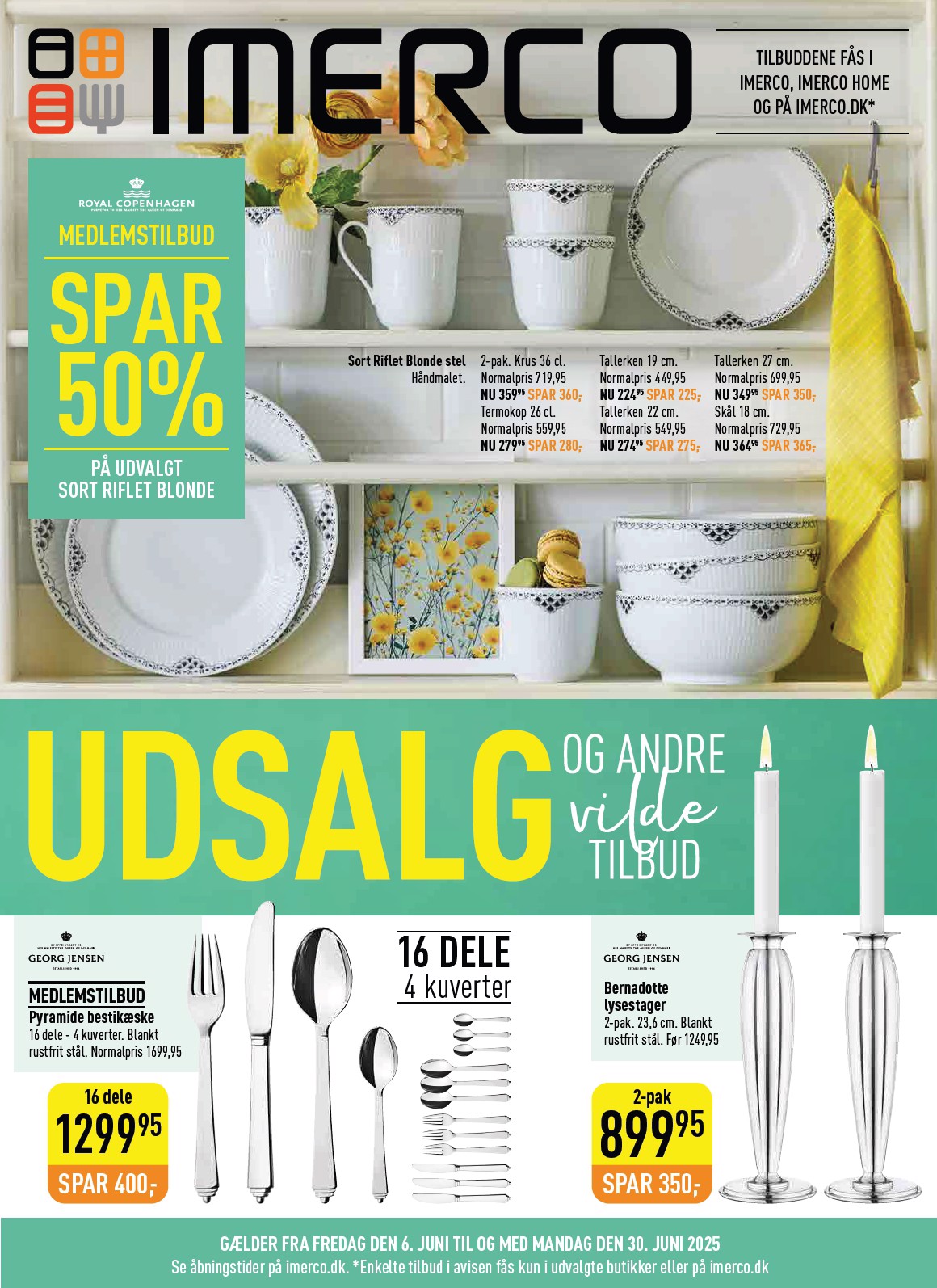 imerco - Imerco - Udsalg tilbudsavis gyldig fra 06.06. til 30.06. - page: 1