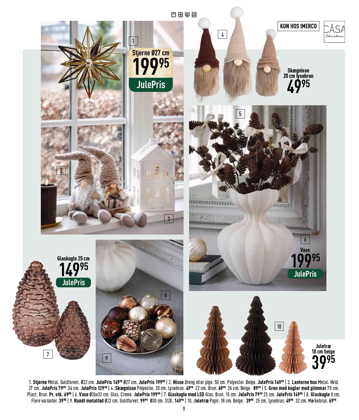 imerco - Imerco - Julekatalog tilbudsavis gyldig fra 18.10. til 31.10. - page: 9