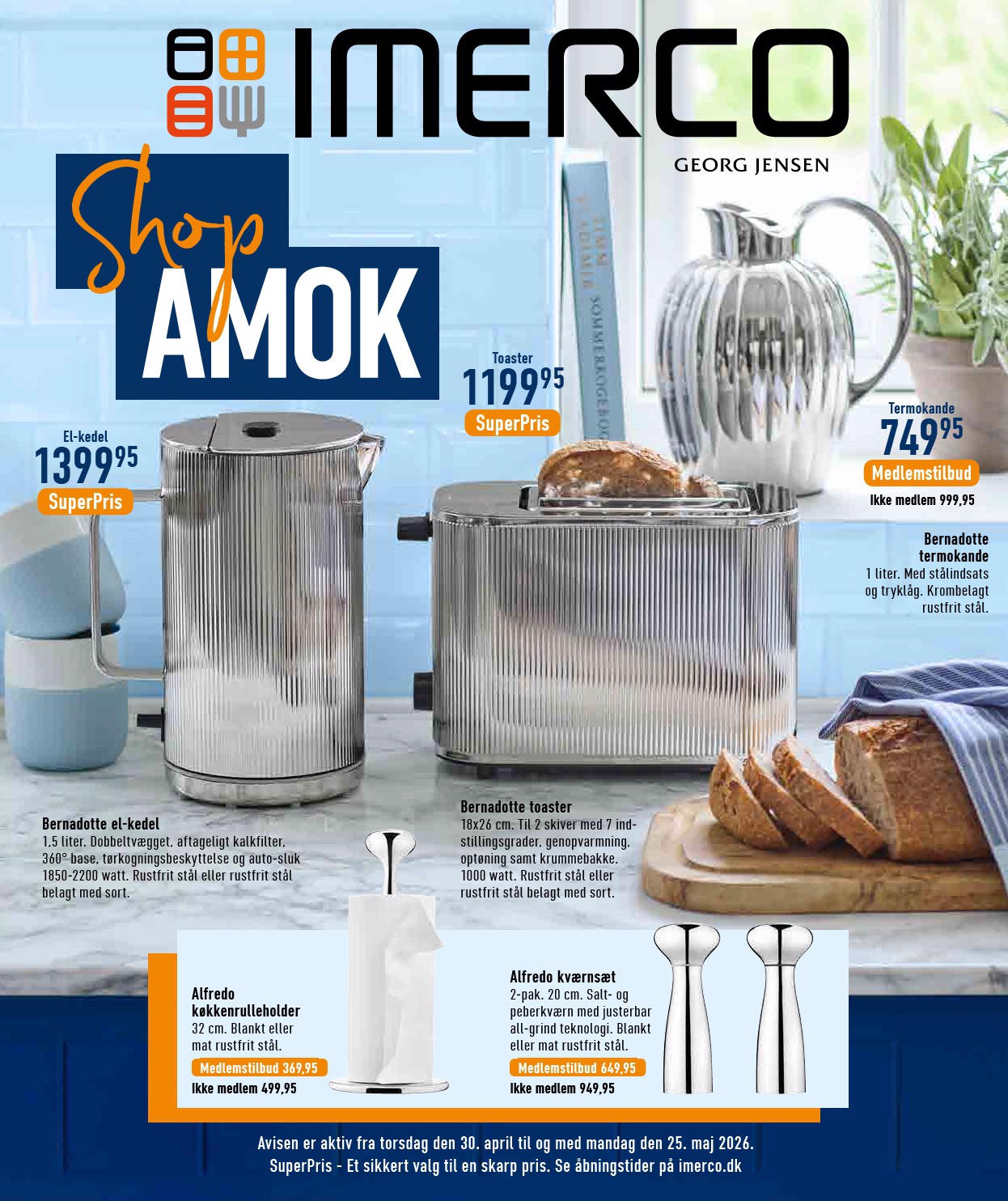 imerco - Aktuel Imerco - Shop Amok katalog gyldig fra torsdag 30.04.2026 til mandag 25.05.2026 - page: 1
